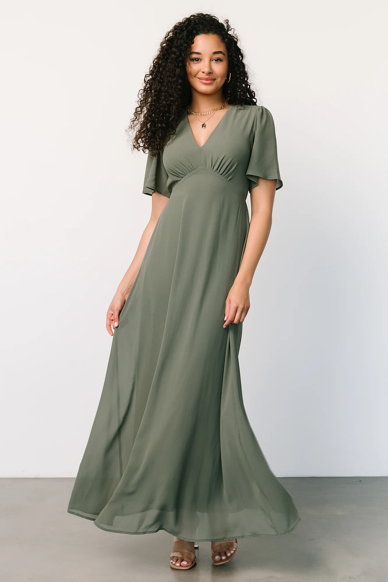 Esti Maxi Dress | Dark Sage