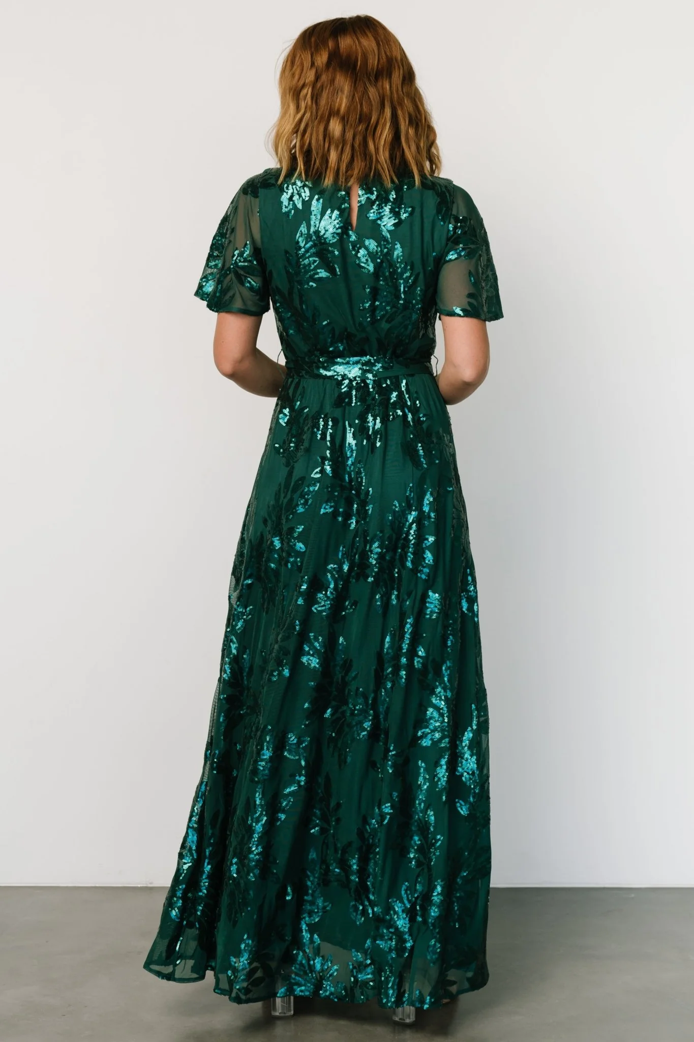 Muse Sequin Maxi Dress | Emerald