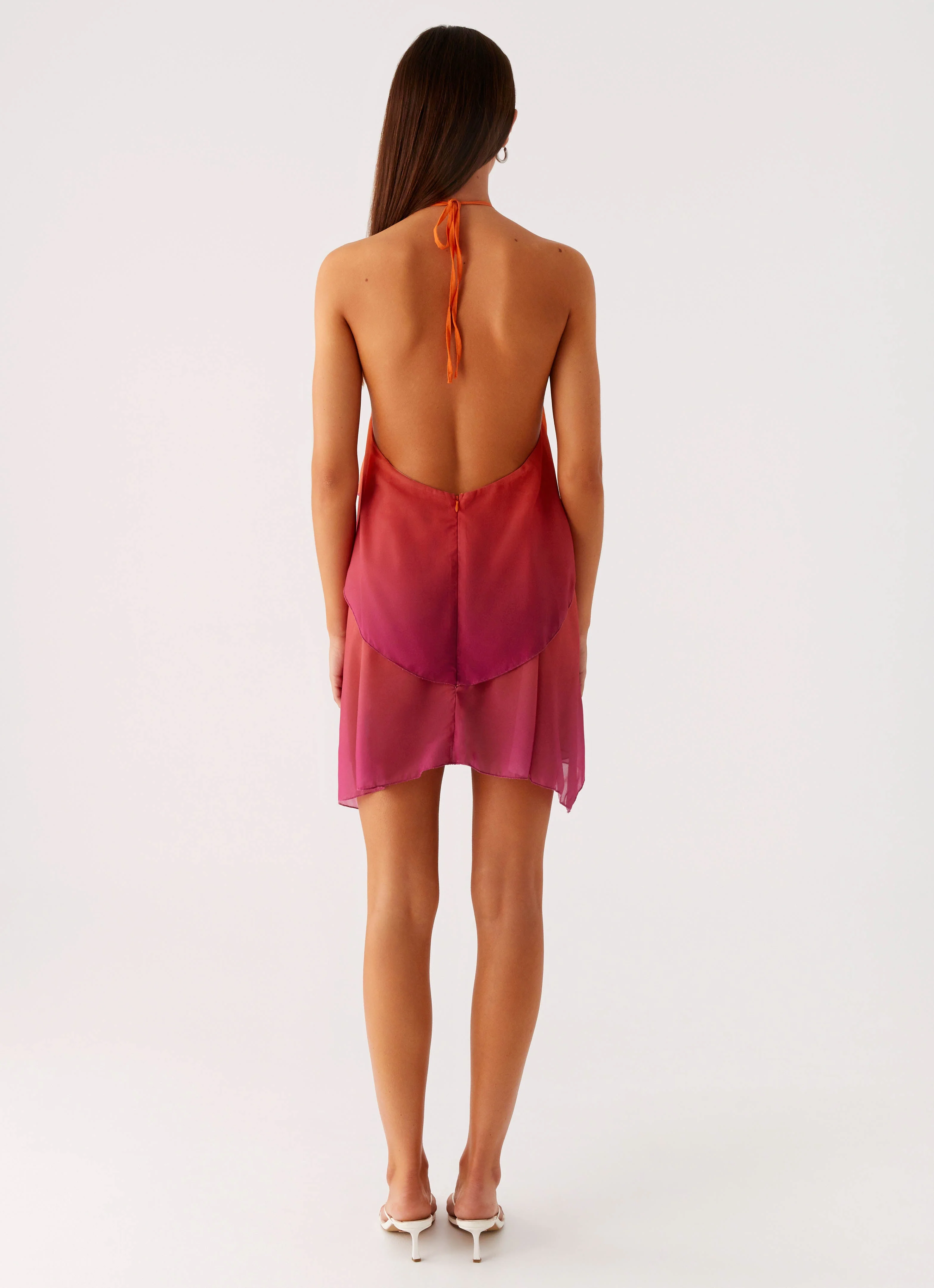 Twin Flame Mini Dress - Orange Gradient