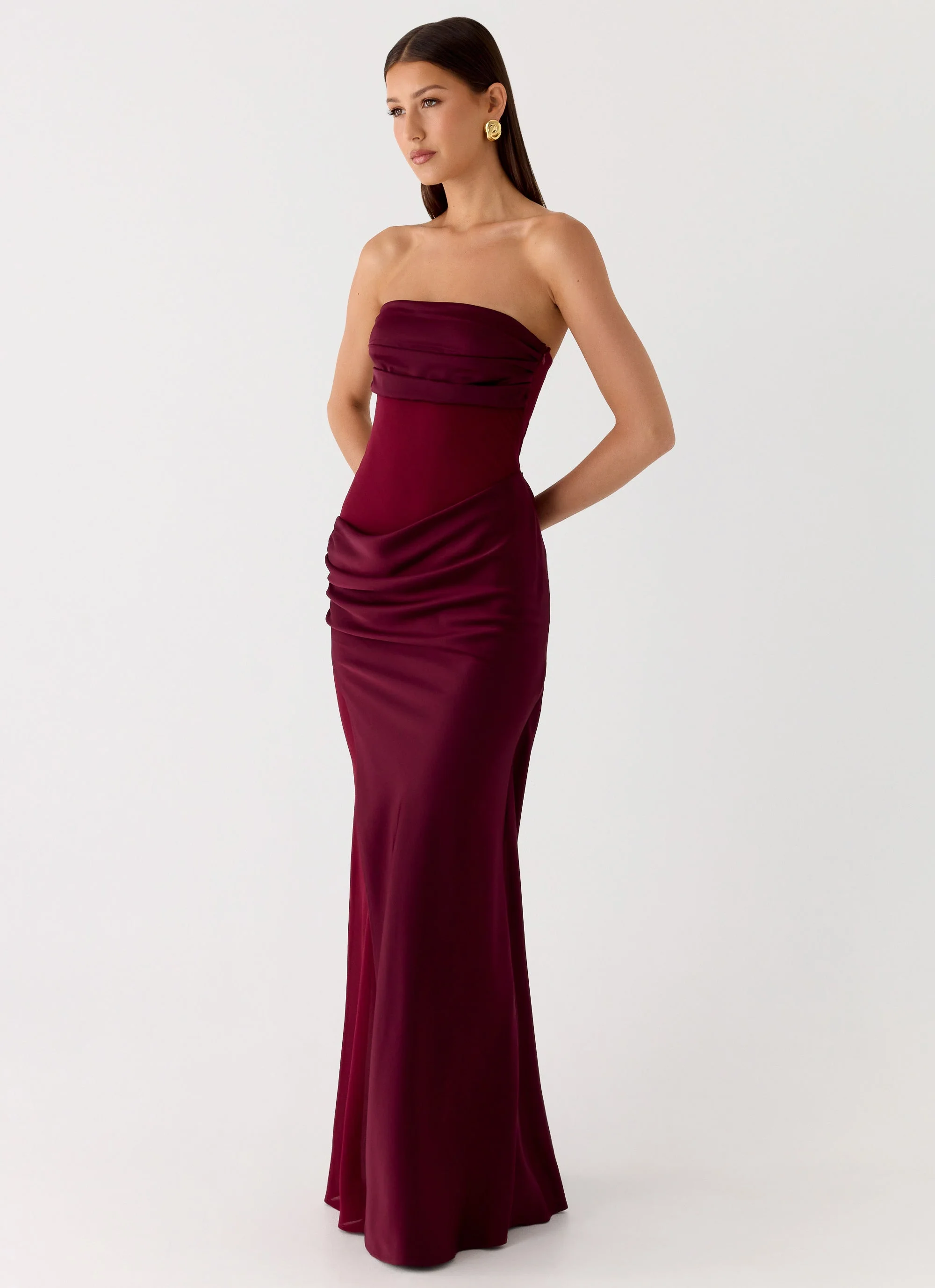Champagne Skies Maxi Dress - Plum