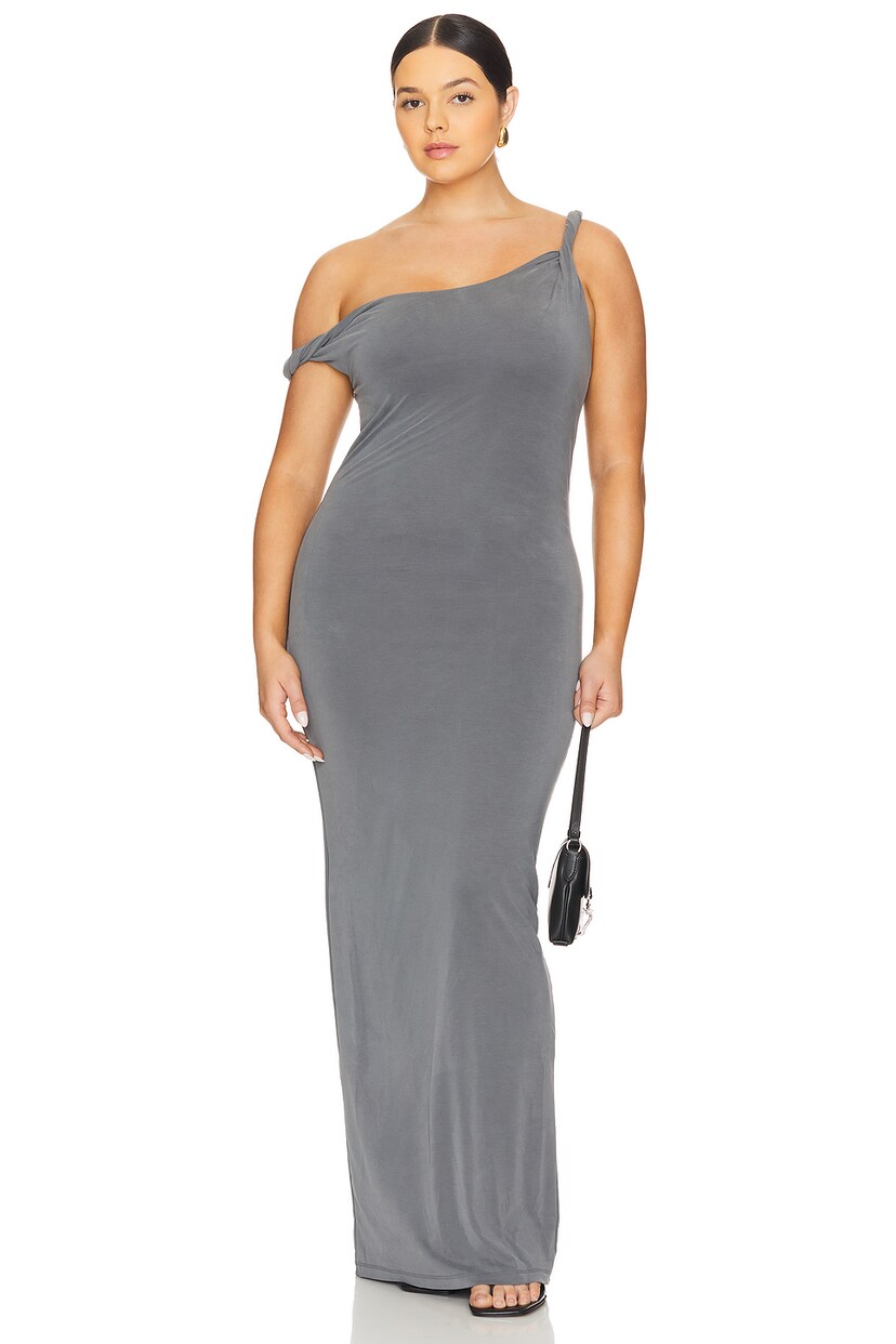 Twist Shoulder Maxi Dress