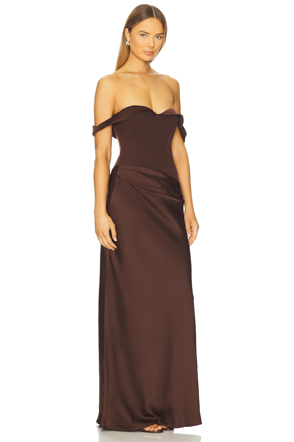 Ebony Off Shoulder Maxi Dress