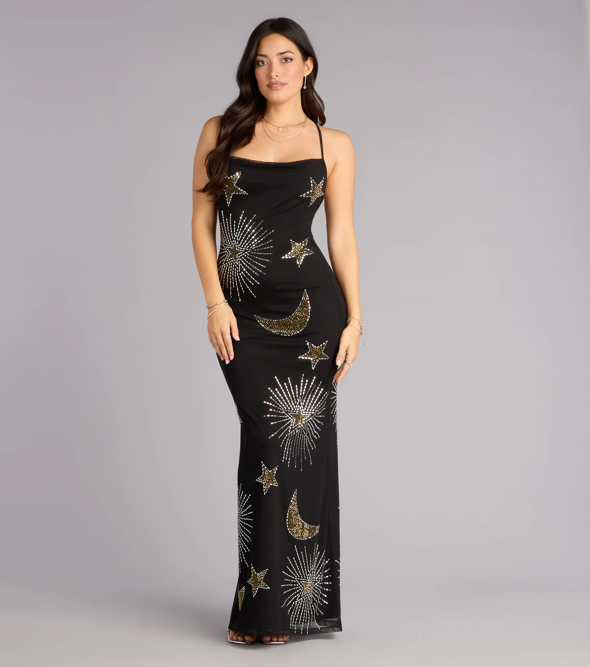 Daniella Celestial Rhinestone Formal Dress