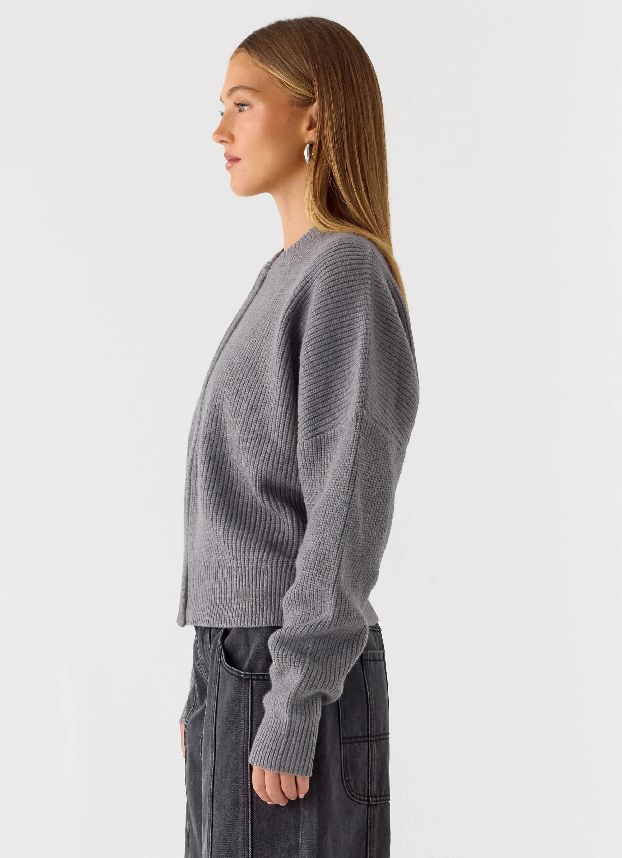 Codi Zip Jumper - Charcoal