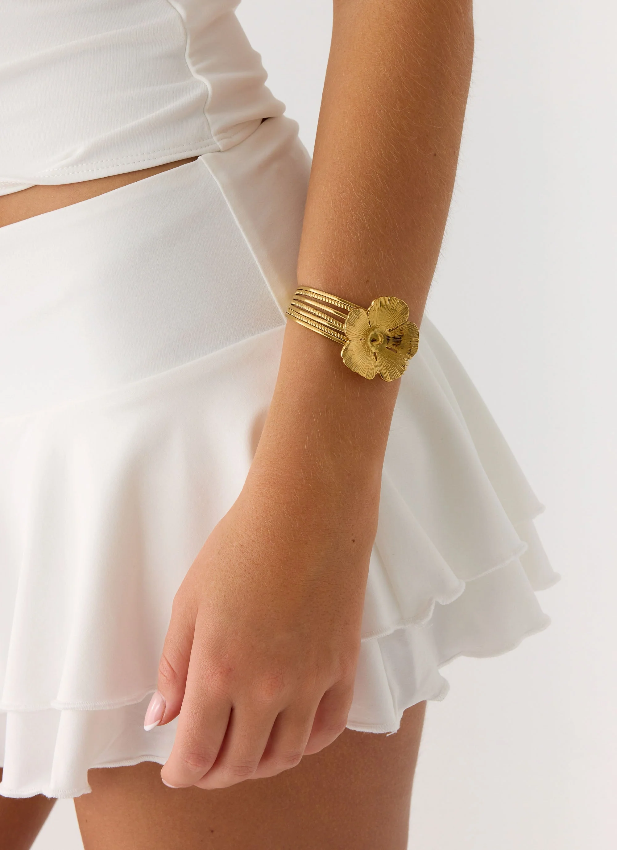 Bloomette Bangle - Gold