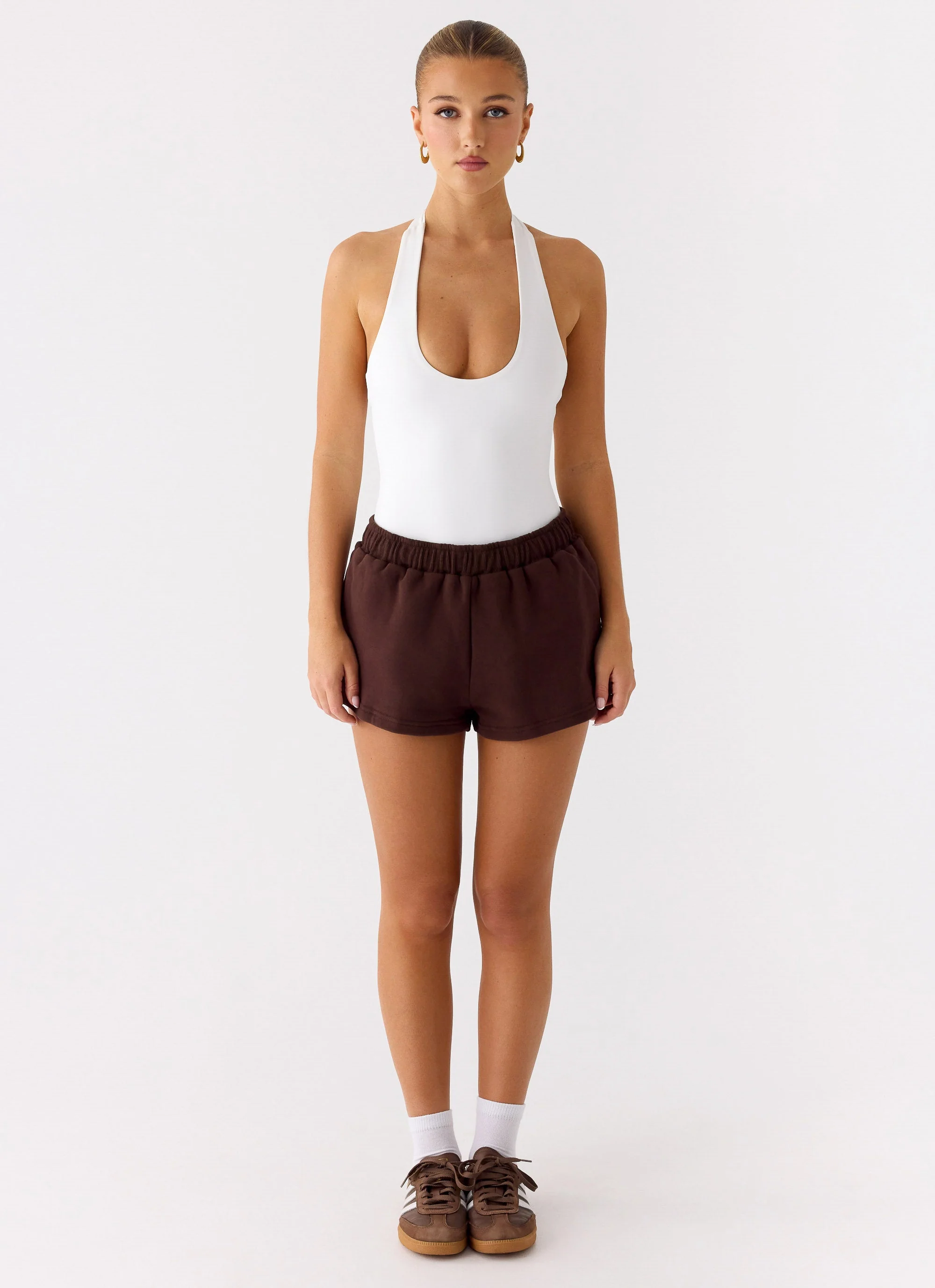 Signature Low Rise Sweatshorts - Chocolate
