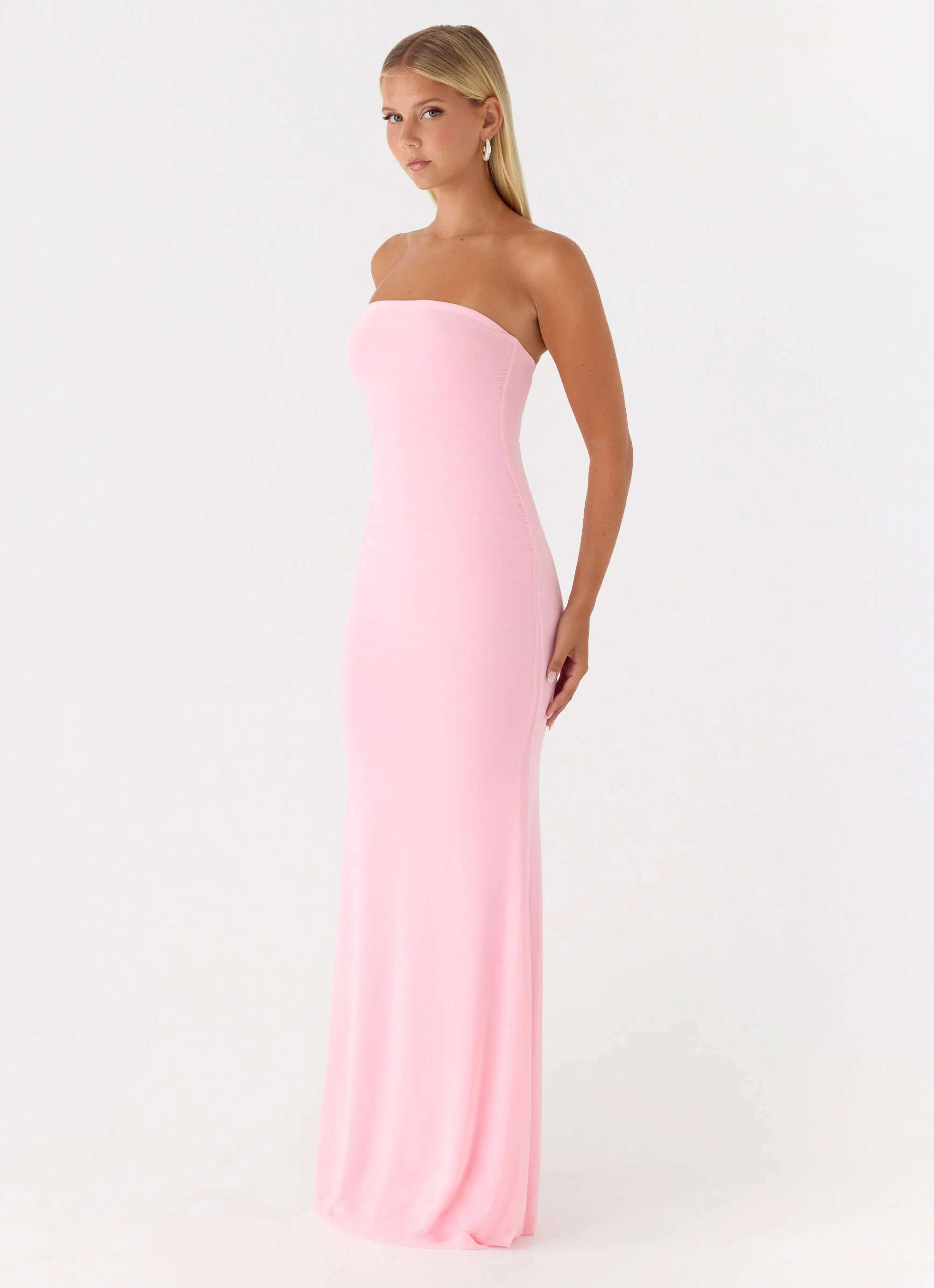 Iroha Strapless Maxi Dress - Pink