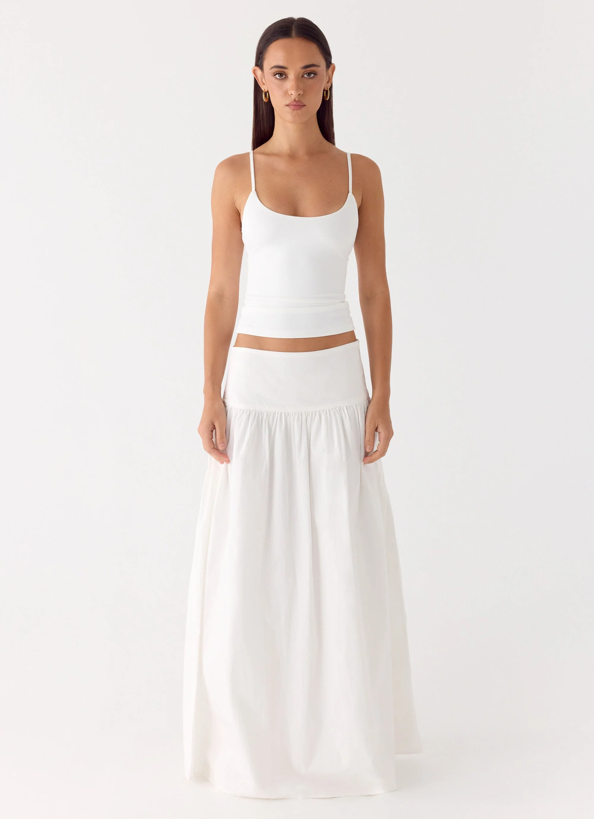 Jayne Maxi Skirt - White