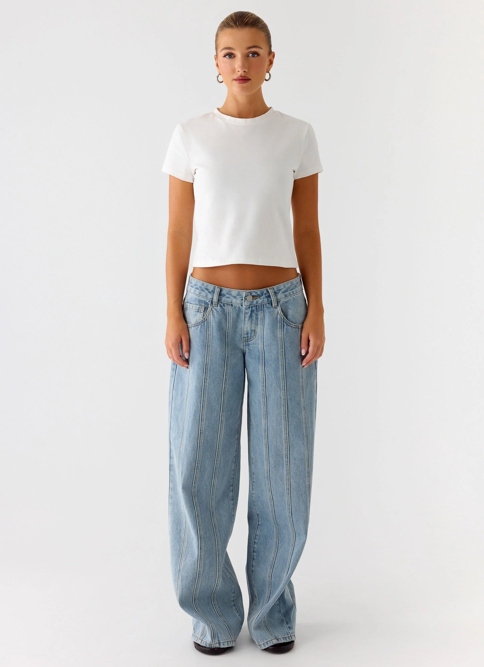 Lamont Baby Tee - White