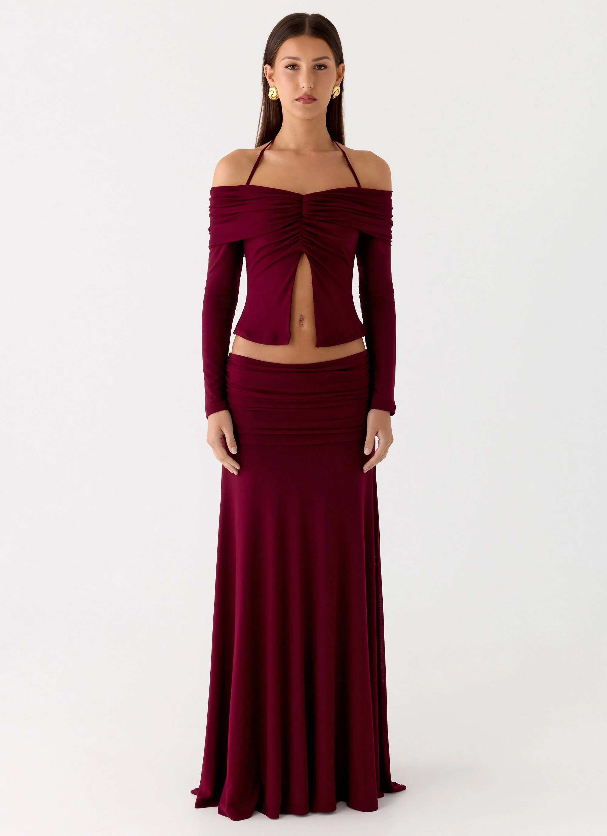 Thorness Maxi Skirt - Plum