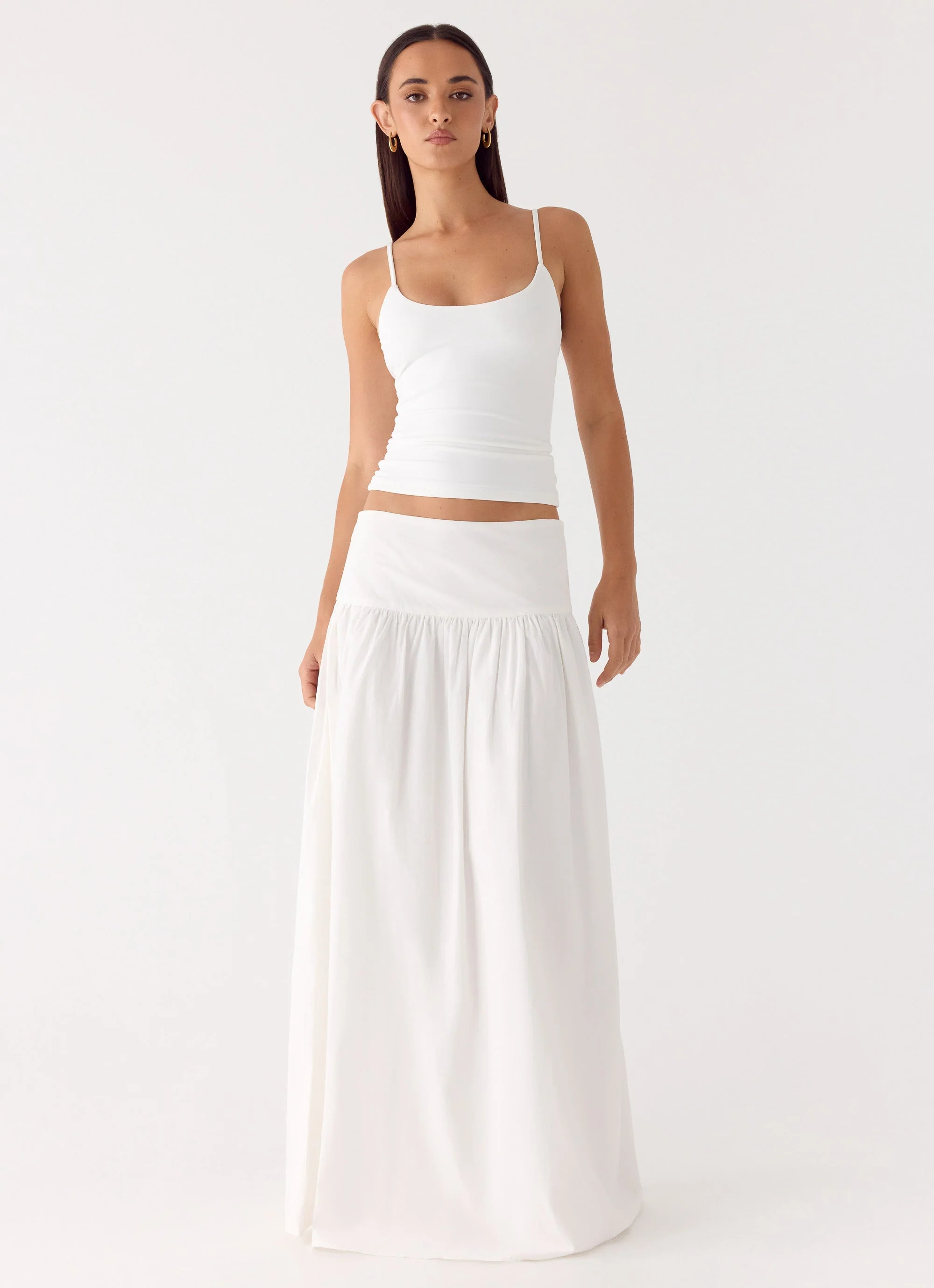 Jayne Maxi Skirt - White