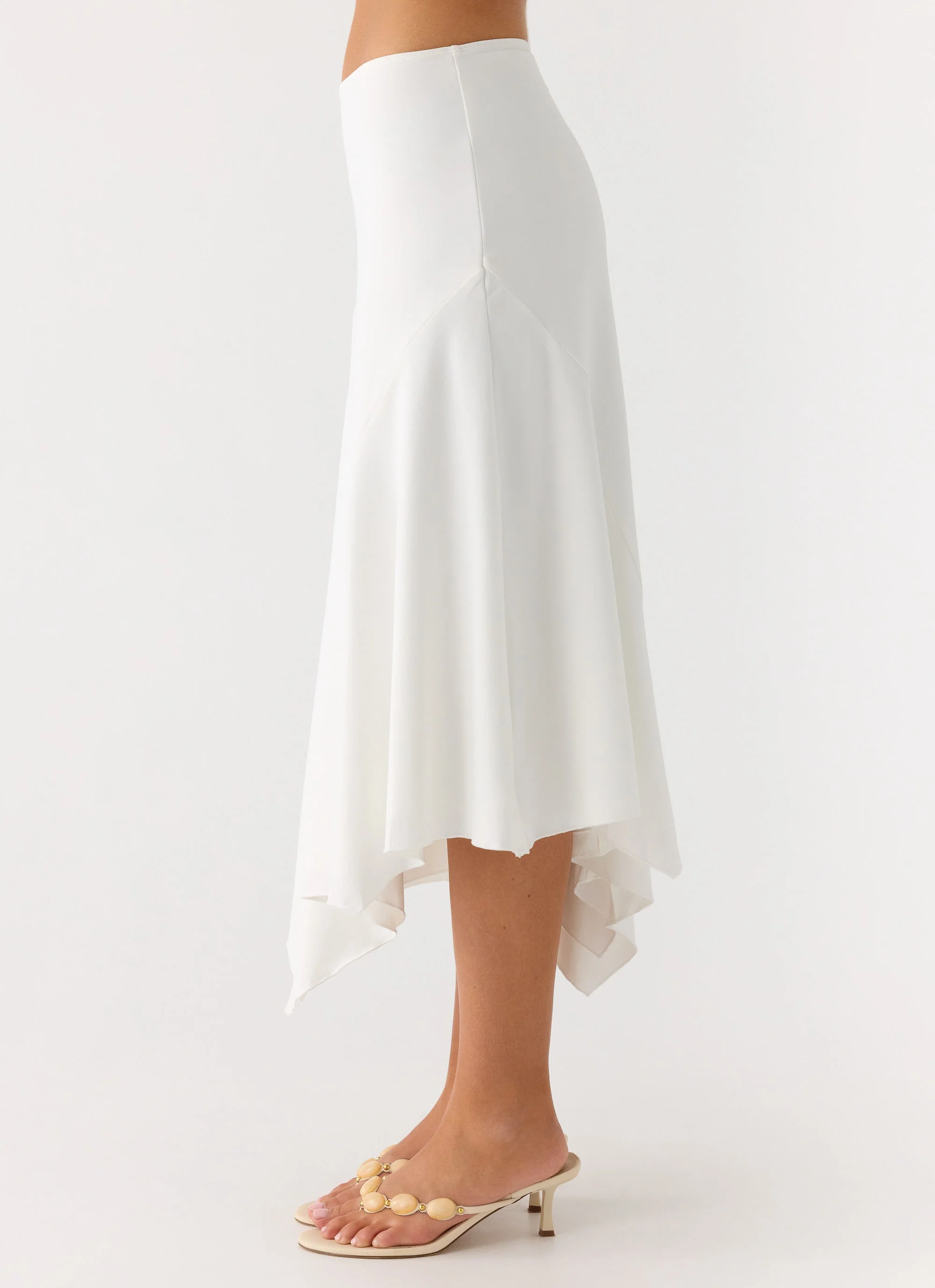 Ignite It Midi Skirt - White