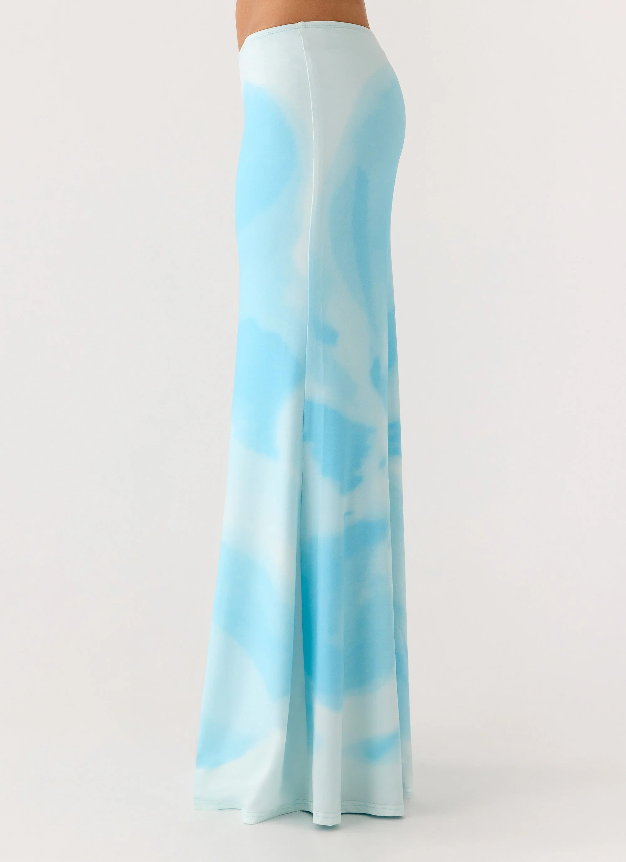 Moka Maxi Skirt - Blooming Blue