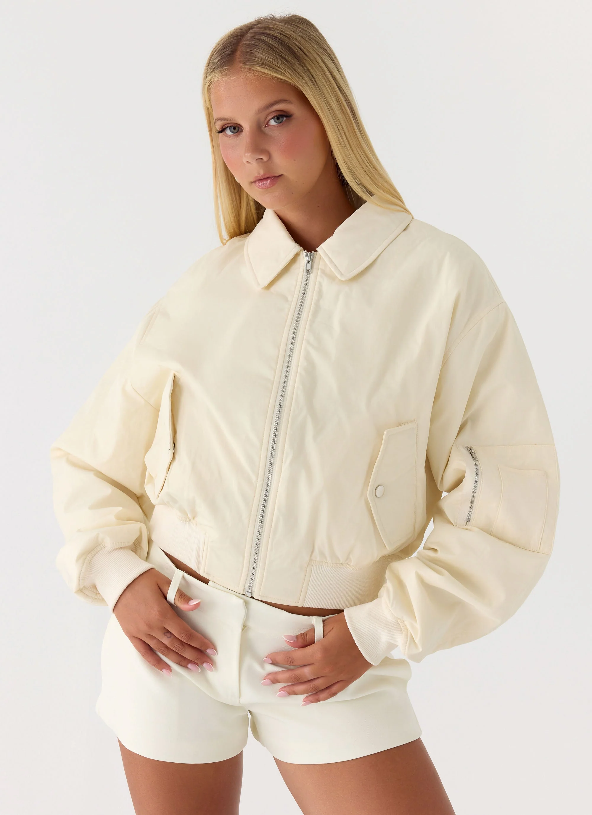 Jameson Bomber Jacket - Ivory