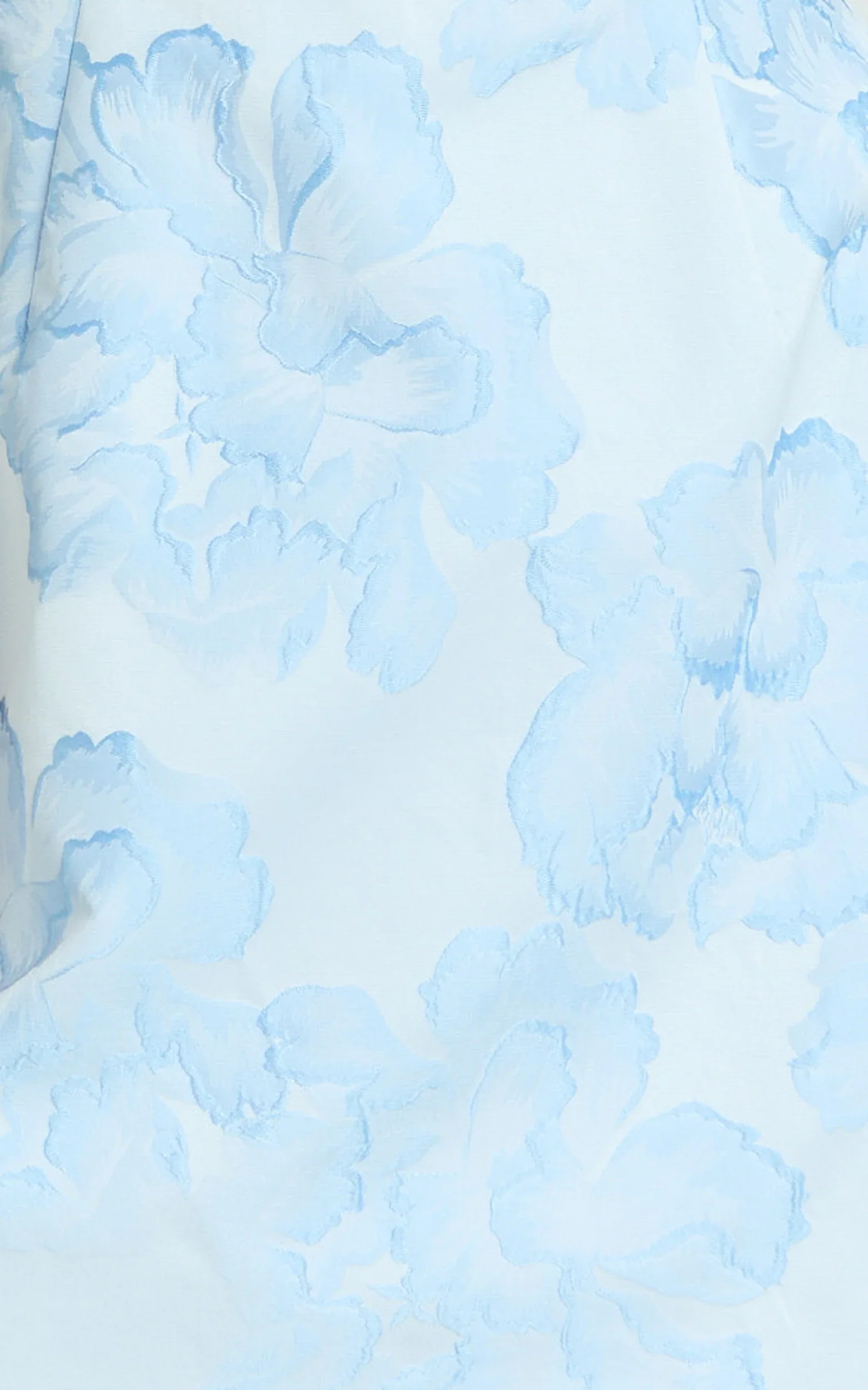 Gabbie Mini Dress Jacquard Halter Fit And Flare Dress in Blue