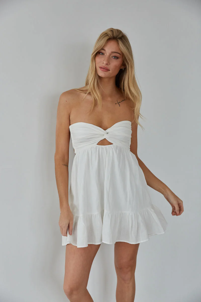 Savannah Twist Front Romper