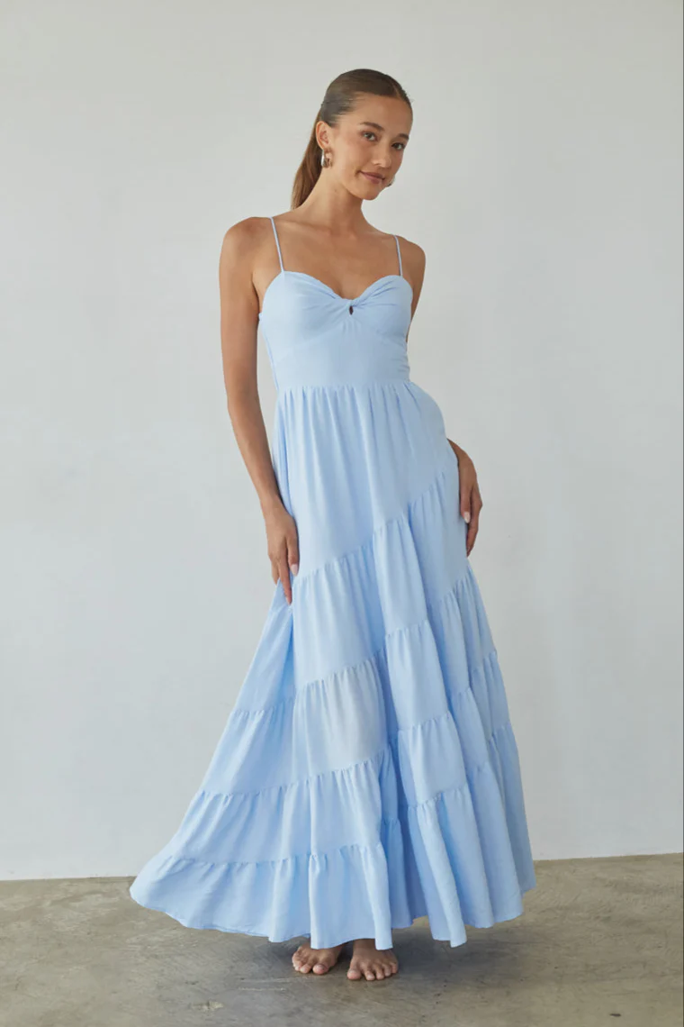 Donna Twist Front Maxi Dress