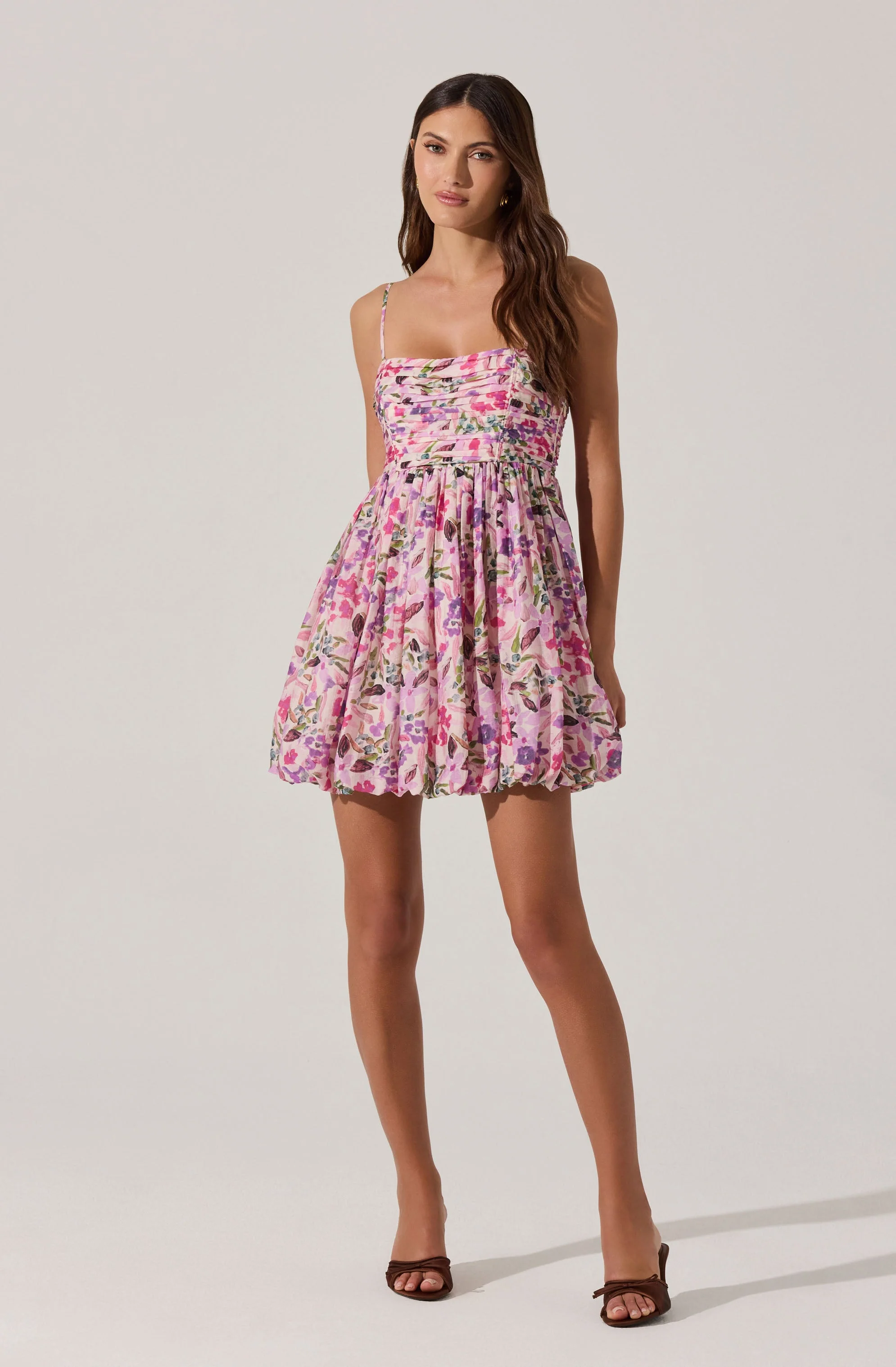 Bubble Floral Mini Dress
