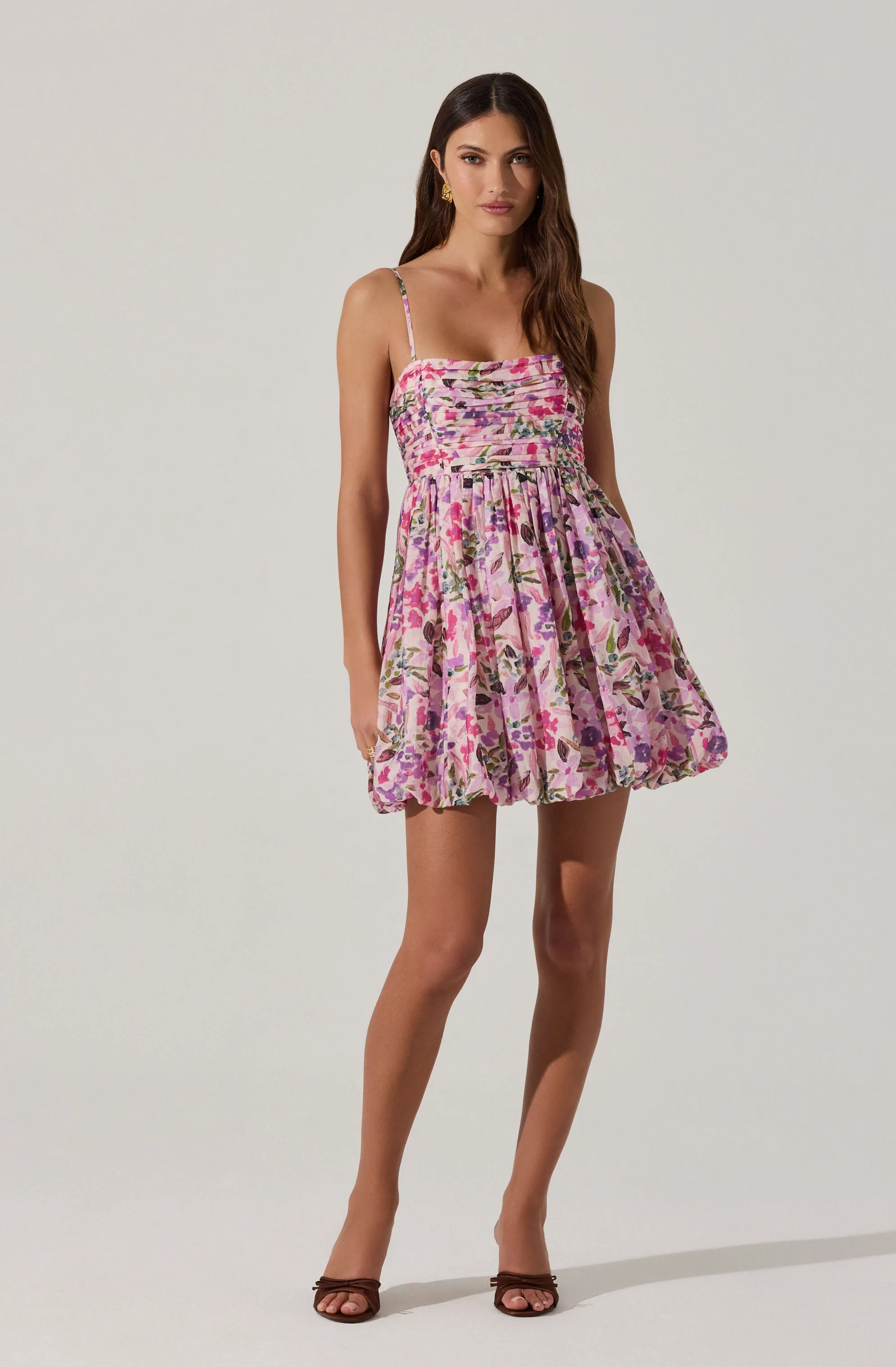 Bubble Floral Mini Dress
