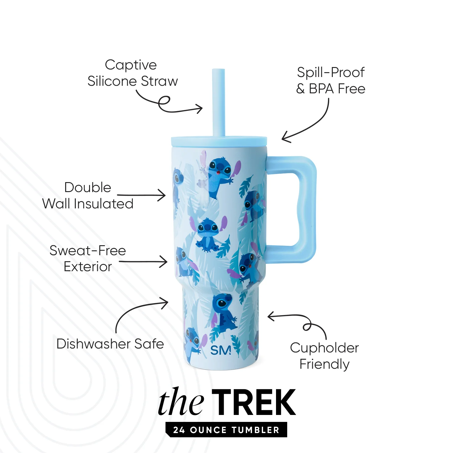 Trek Kids Tumbler with Silicone Straw Lid