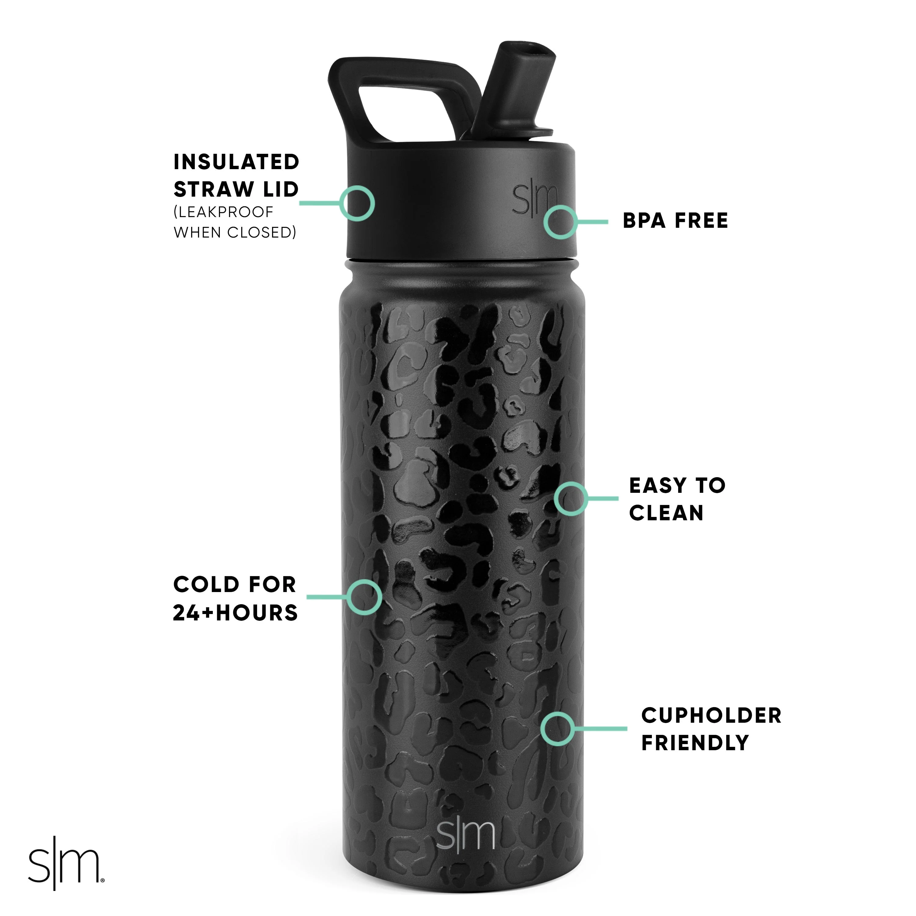 Summit Water Bottle with Straw Lid