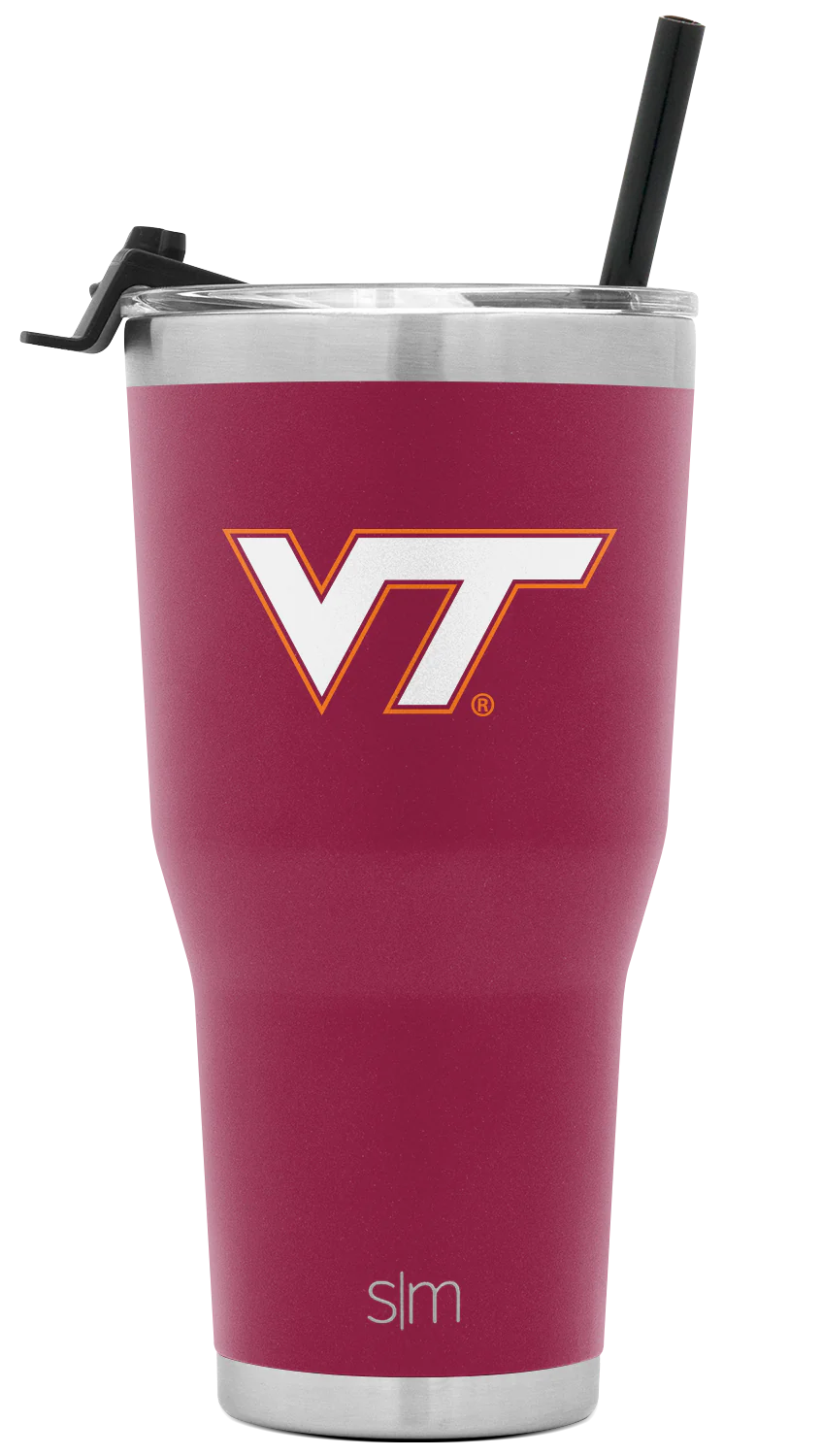 Collegiate Cruiser Tumbler with Flip Lid and Straw