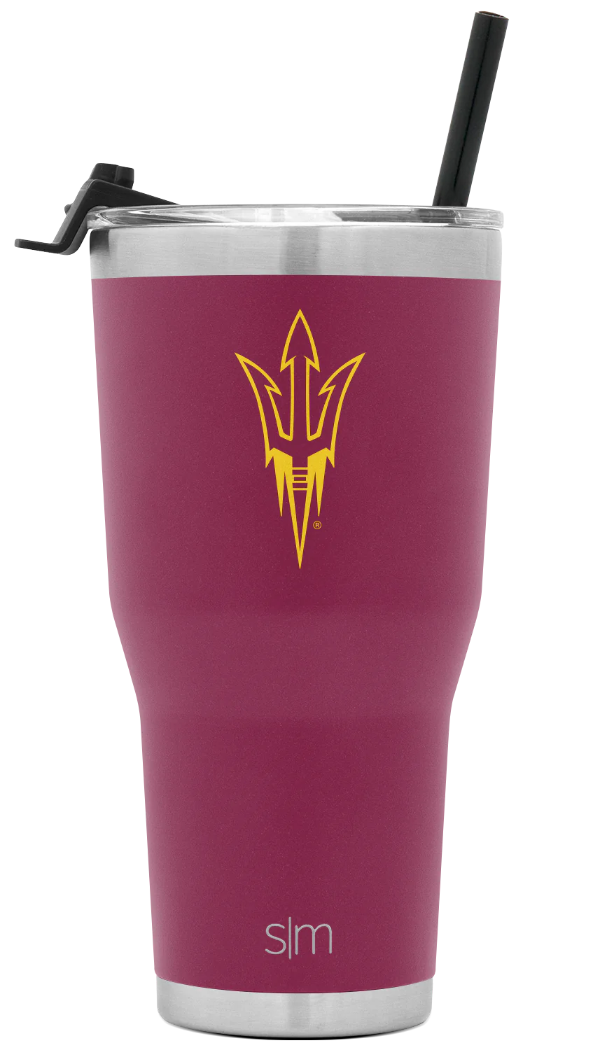 Collegiate Cruiser Tumbler with Flip Lid and Straw
