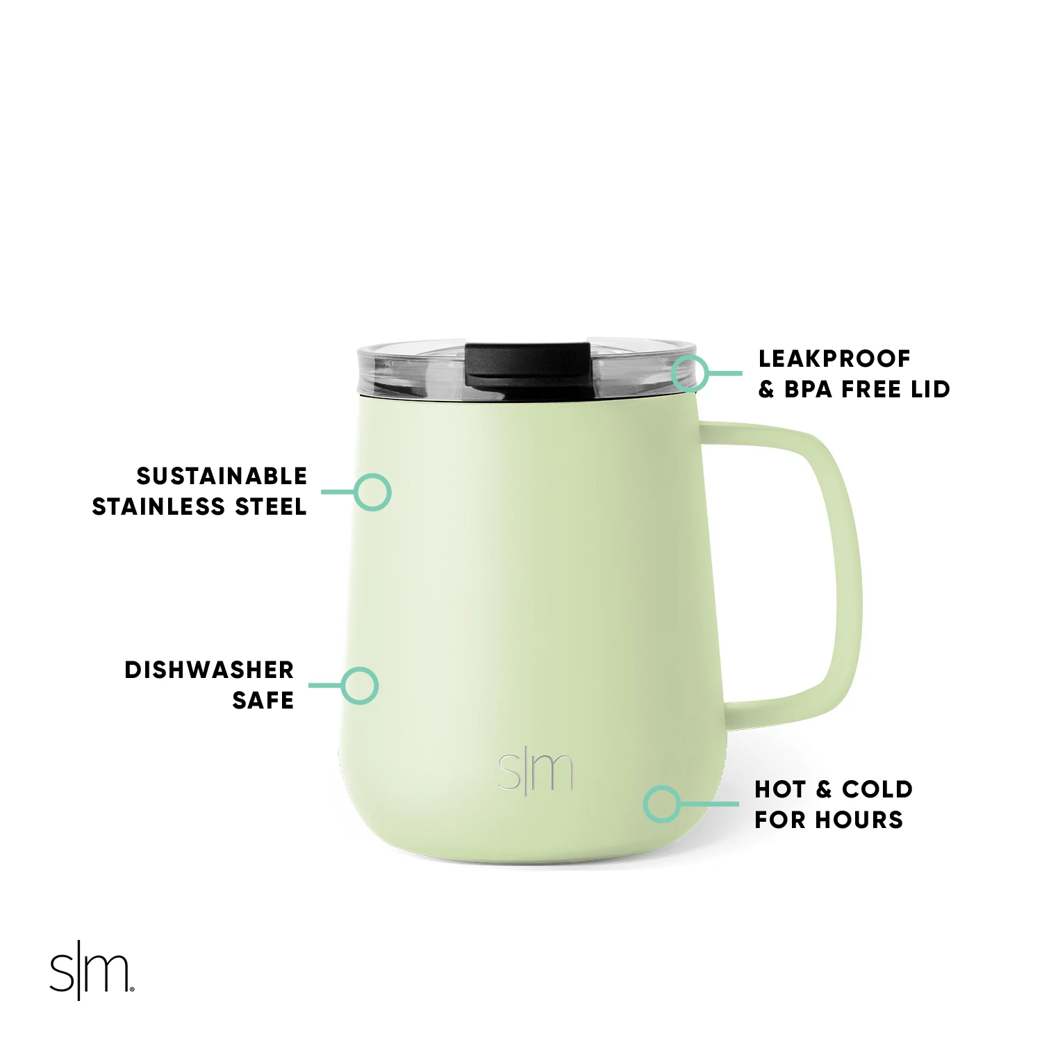 Voyager Coffee Mug with Handle - 12 oz