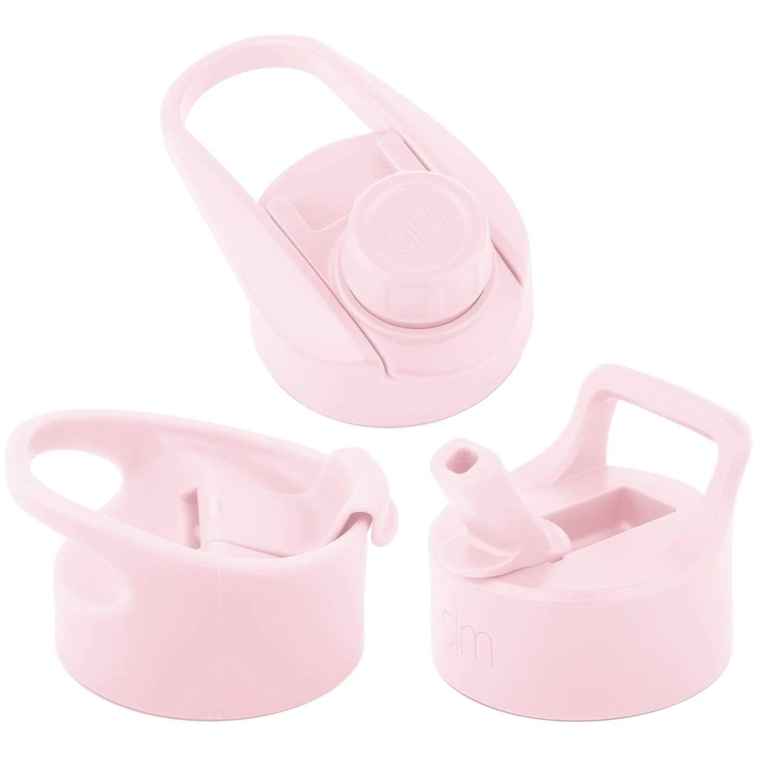 Summit Water Bottle Lid 3 Pack - Flip Lid with Handle, Insulated Straw Lid, and Insulated Chug Lid