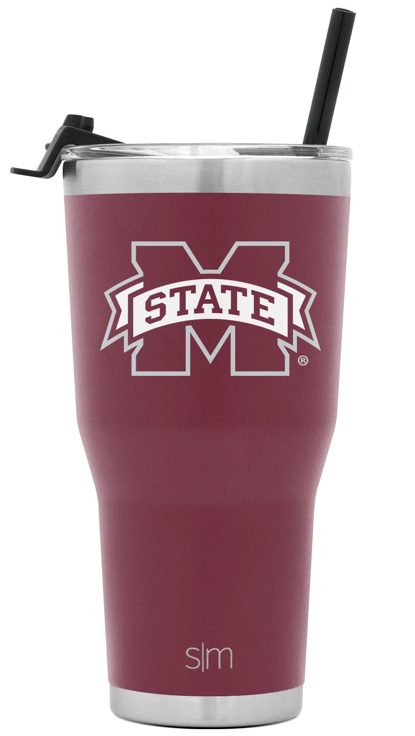 Collegiate Cruiser Tumbler with Flip Lid and Straw