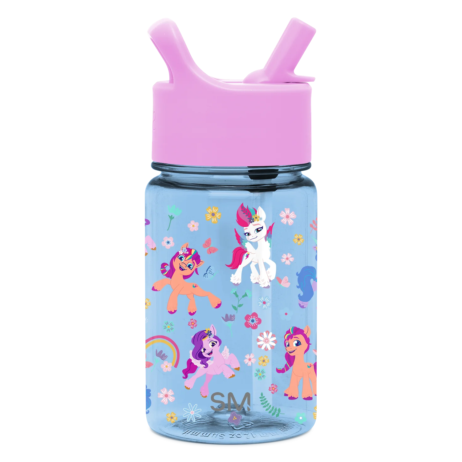 Summit Kids Plastic Water Bottle with Straw Lid