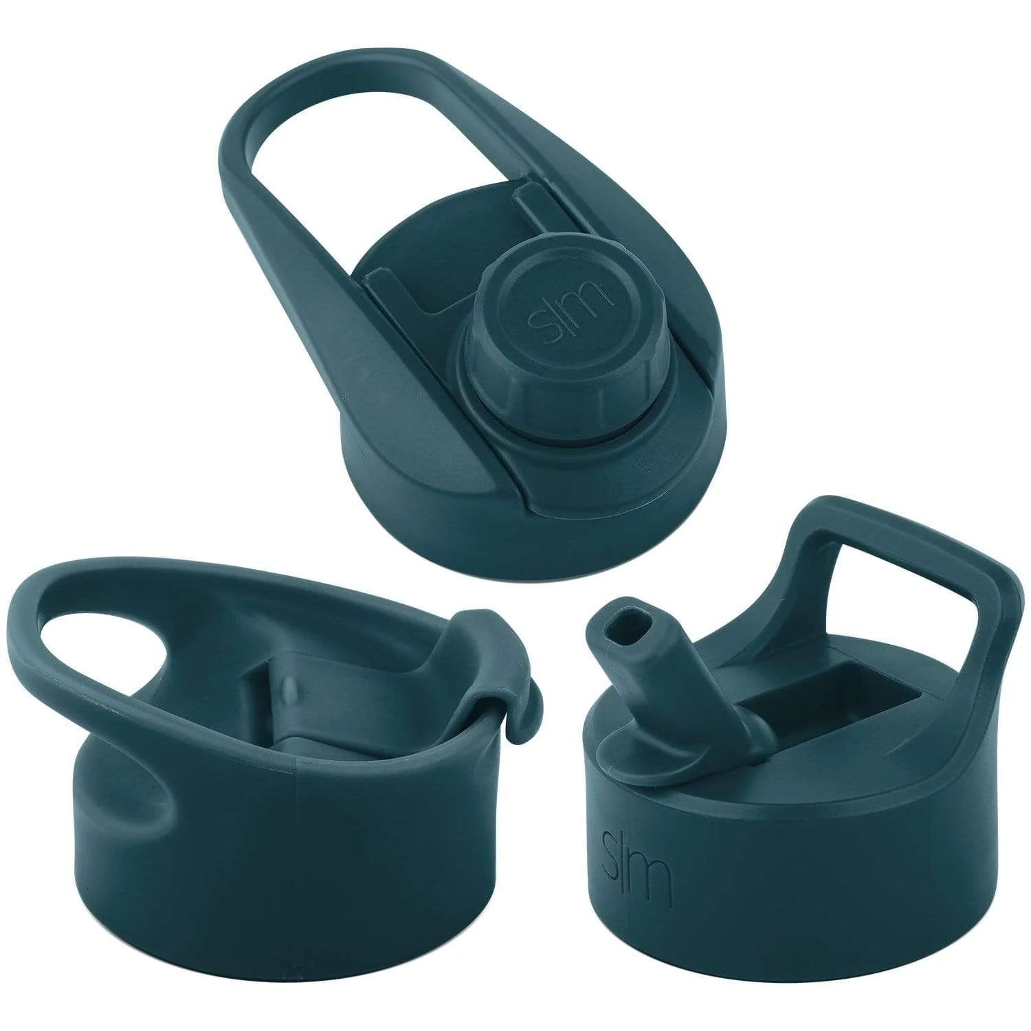 Summit Water Bottle Lid 3 Pack - Flip Lid with Handle, Insulated Straw Lid, and Insulated Chug Lid