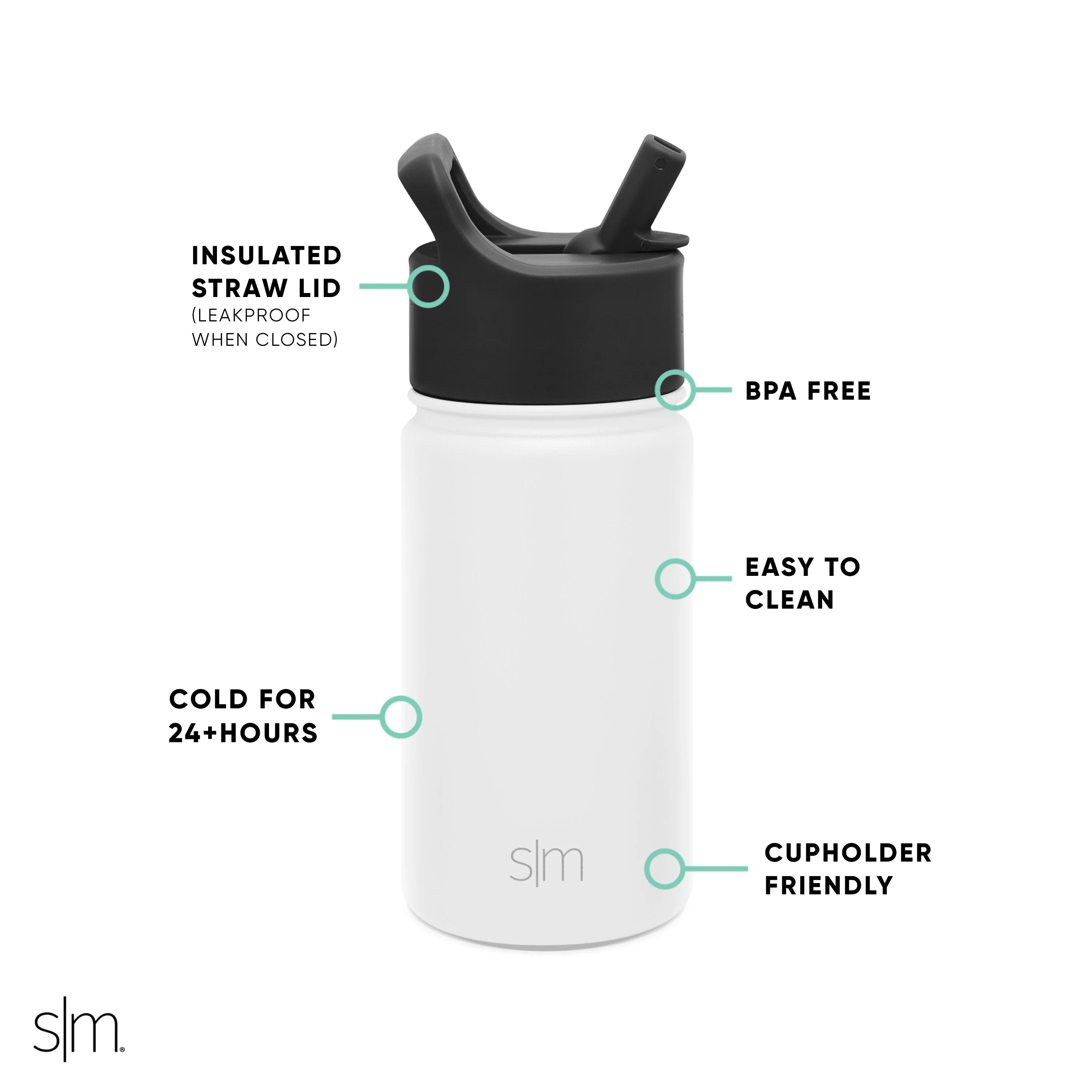 Summit Water Bottle with Straw Lid