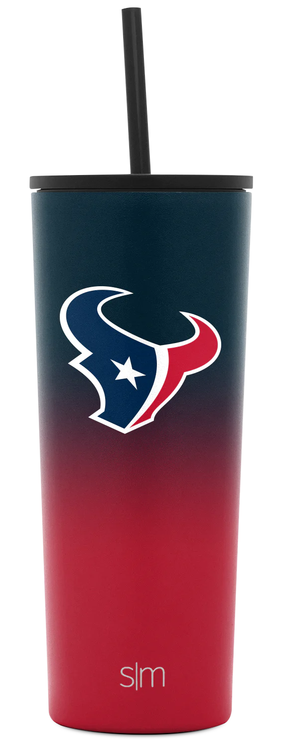 NFL Two-Tone Classic Tumbler with Flip Lid and Straw Lid