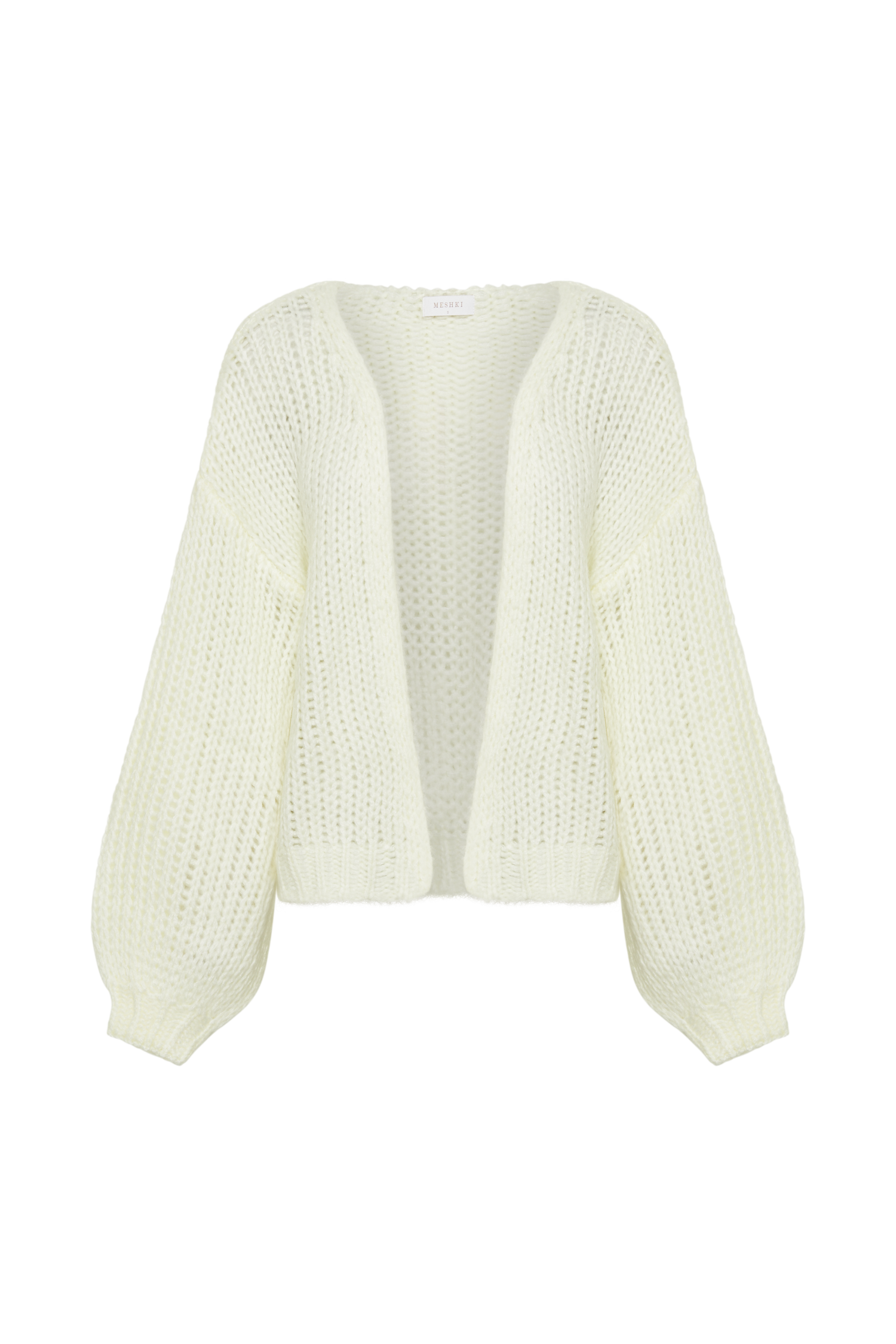 Irina Chunky Knit Cardigan - Ivory - myromanceshop