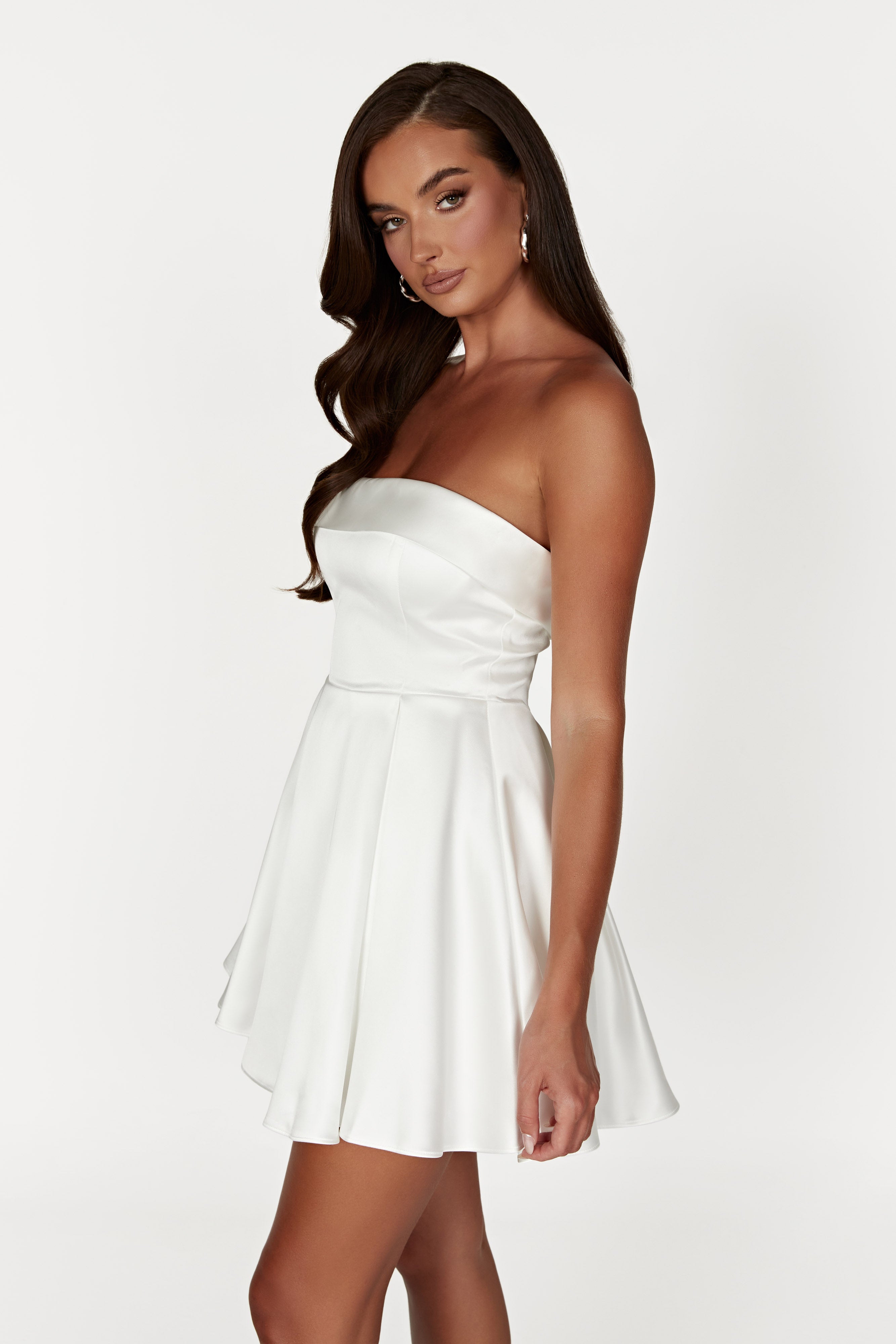 MESHKI Eileen Mini Dress - White