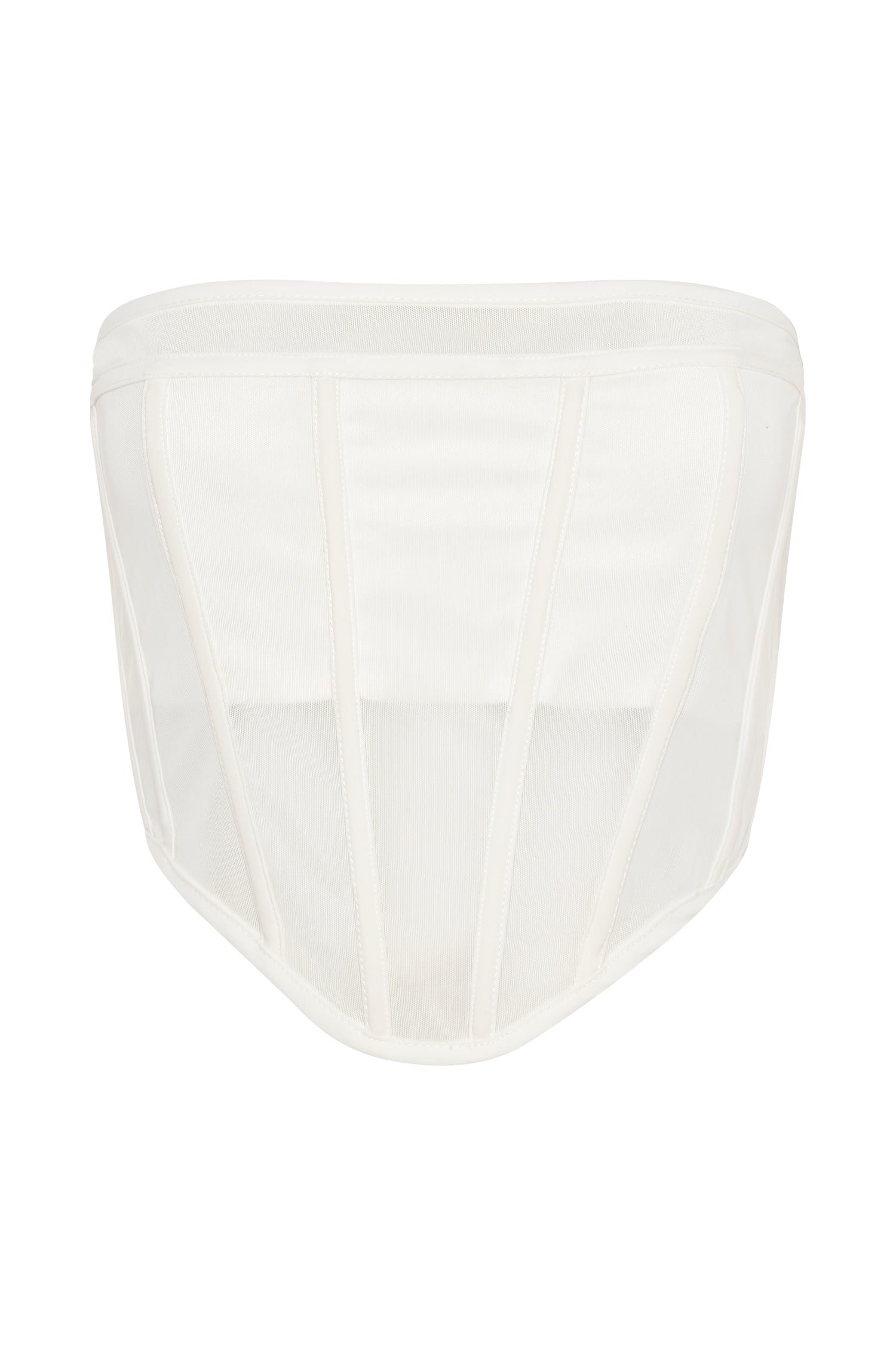 MESHKI Helen Strapless Corset Bustier - White