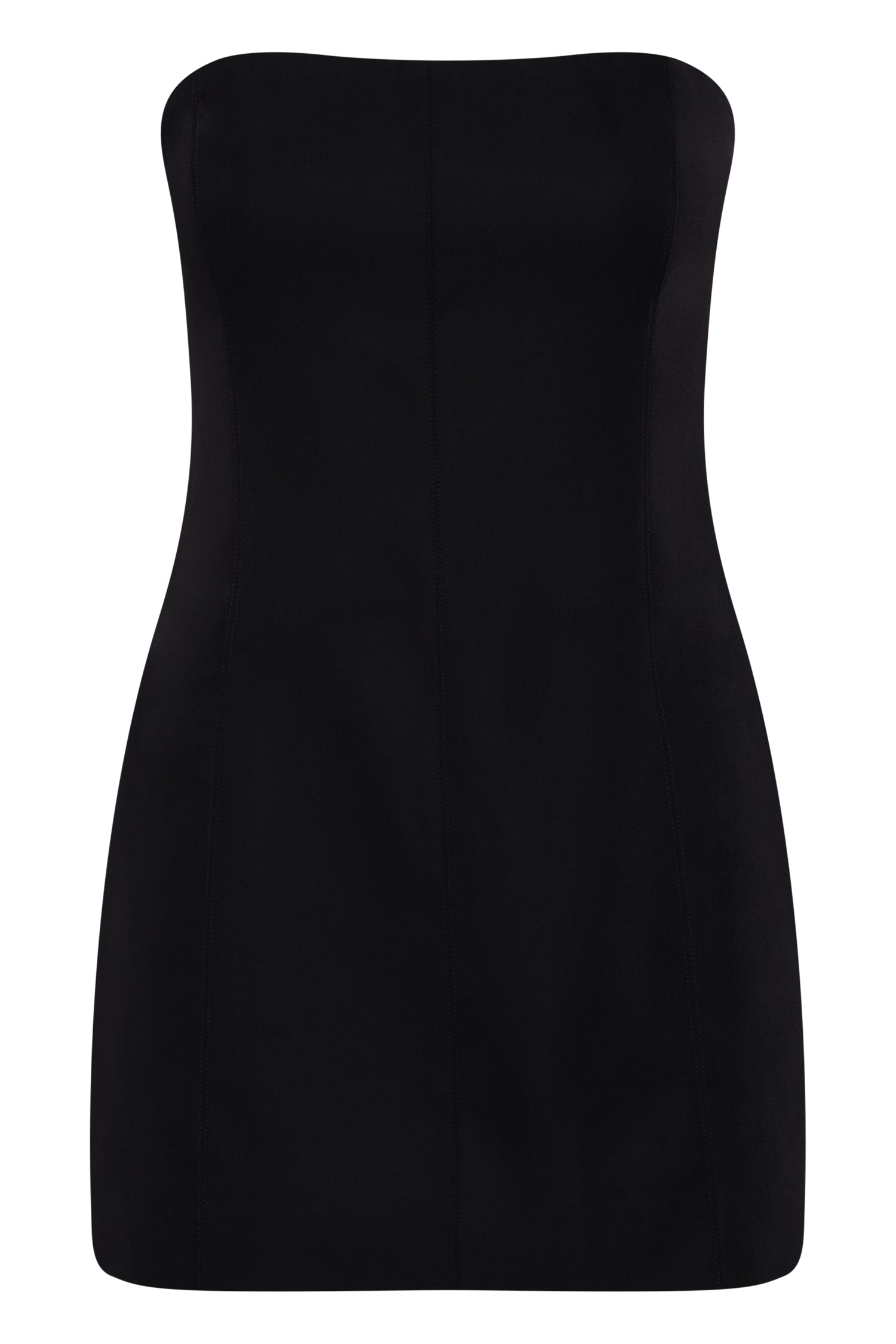 MESHKI Maci Crepe Mini Dress - Black