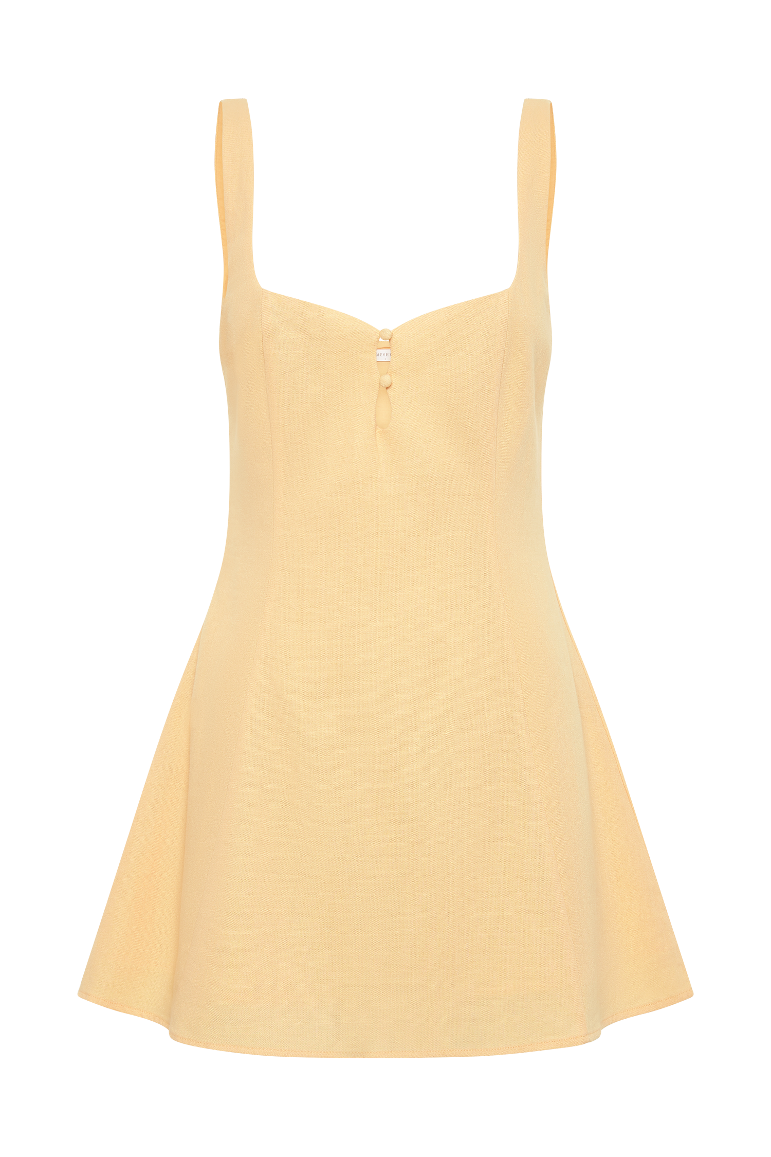 MESHKI Tandie Linen Flare Mini Dress - Mango