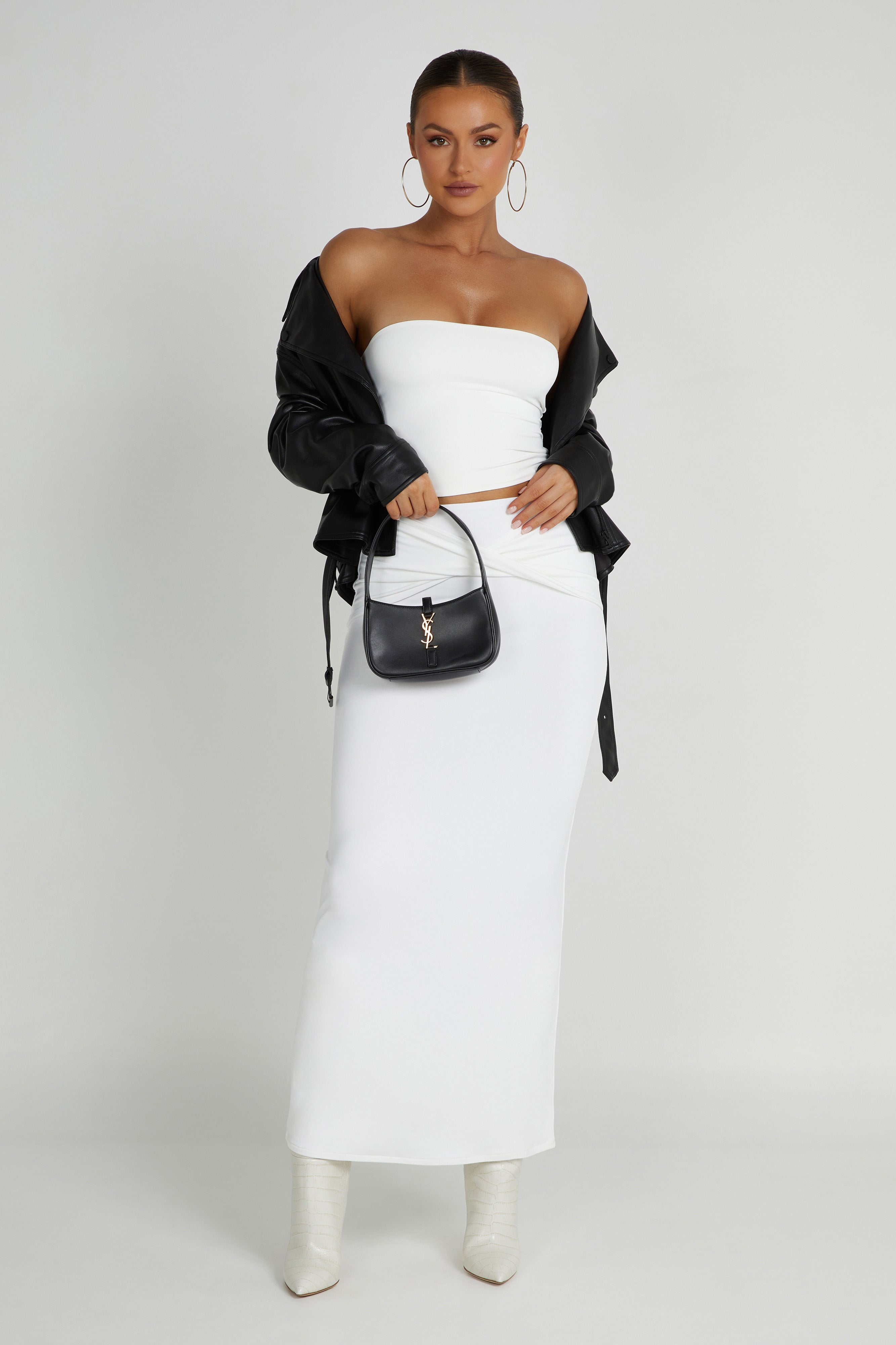 MESHKI Dakota Tube Top - White