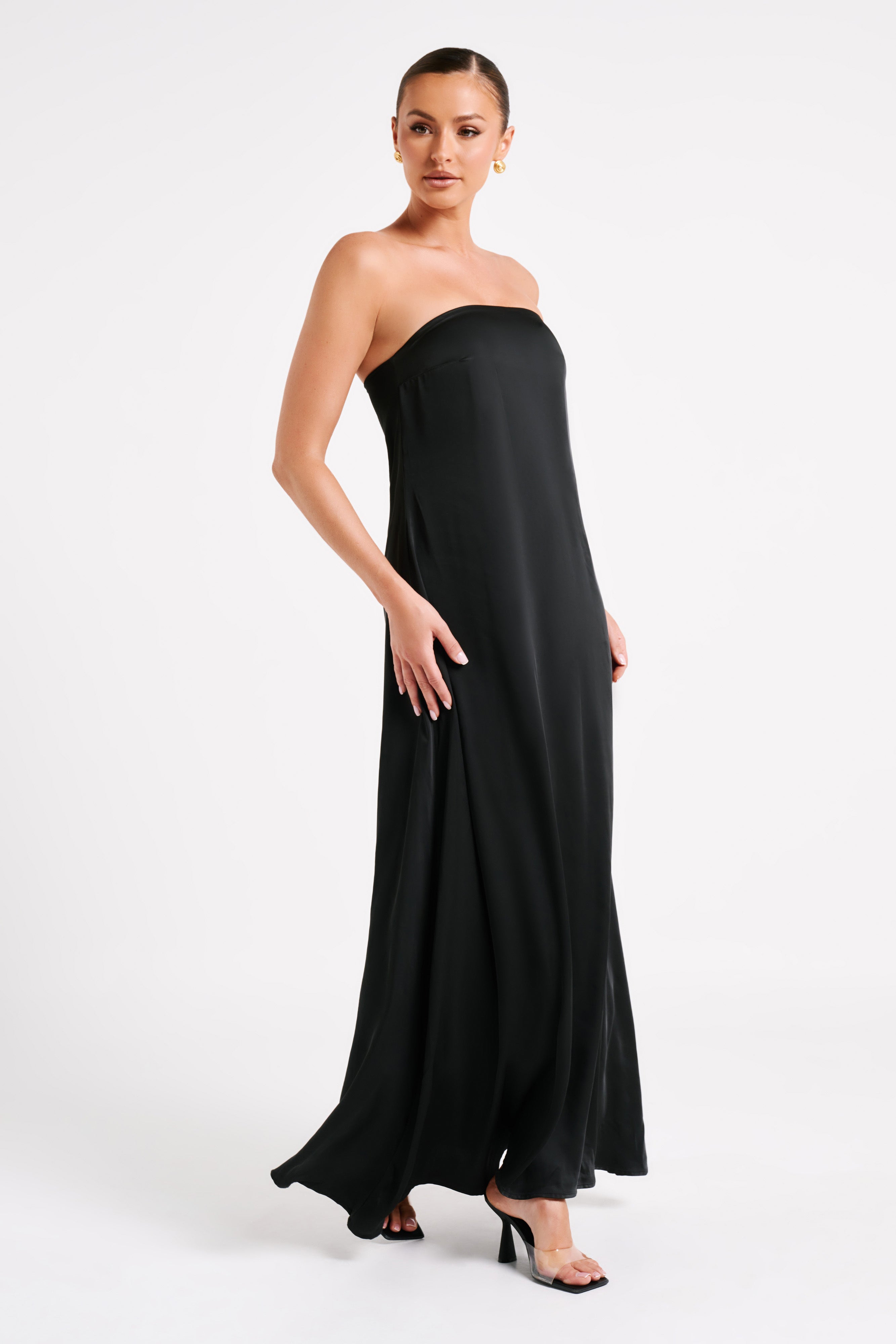MESHKI Luisa Strapless Maxi Dress - Black