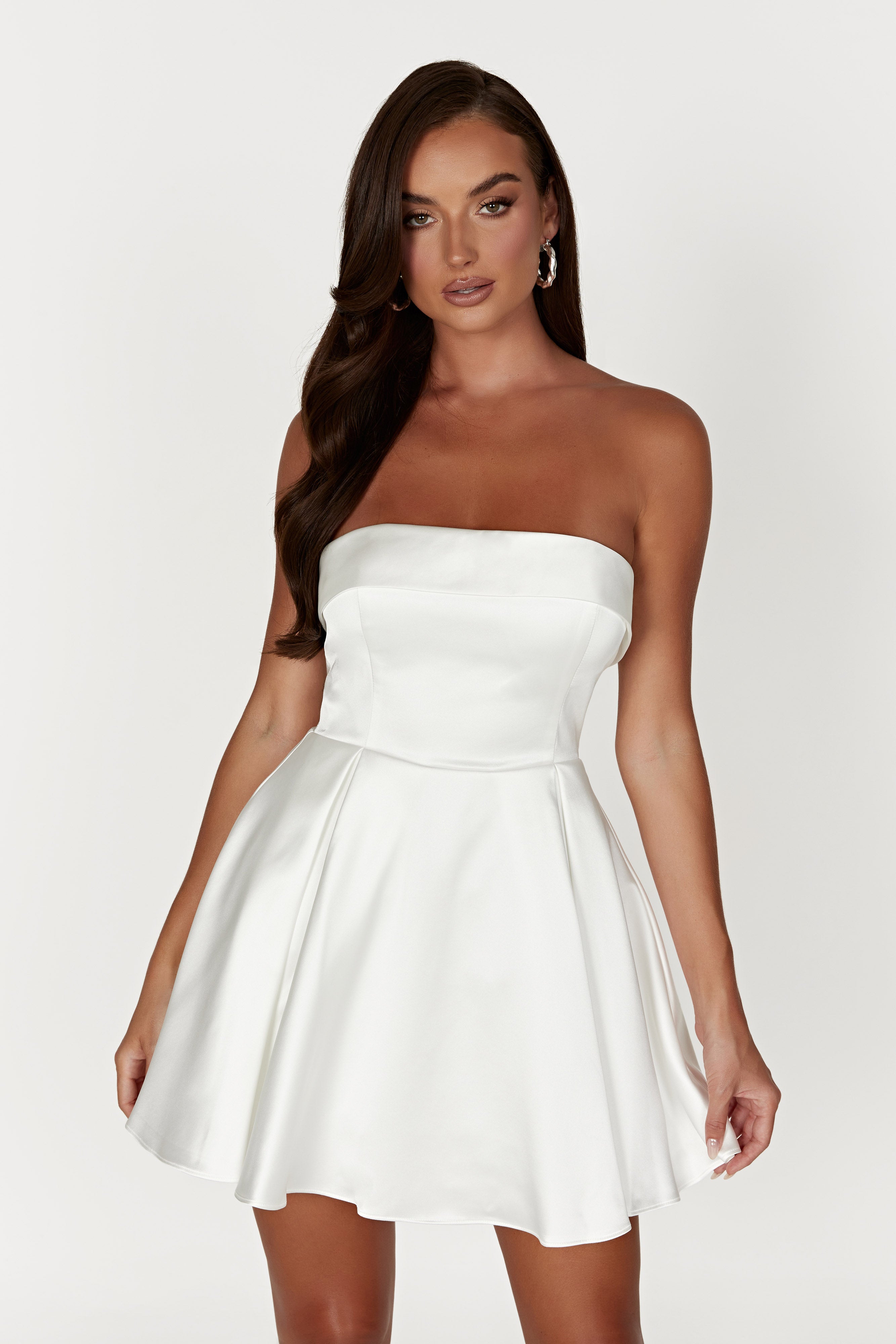 MESHKI Eileen Mini Dress - White