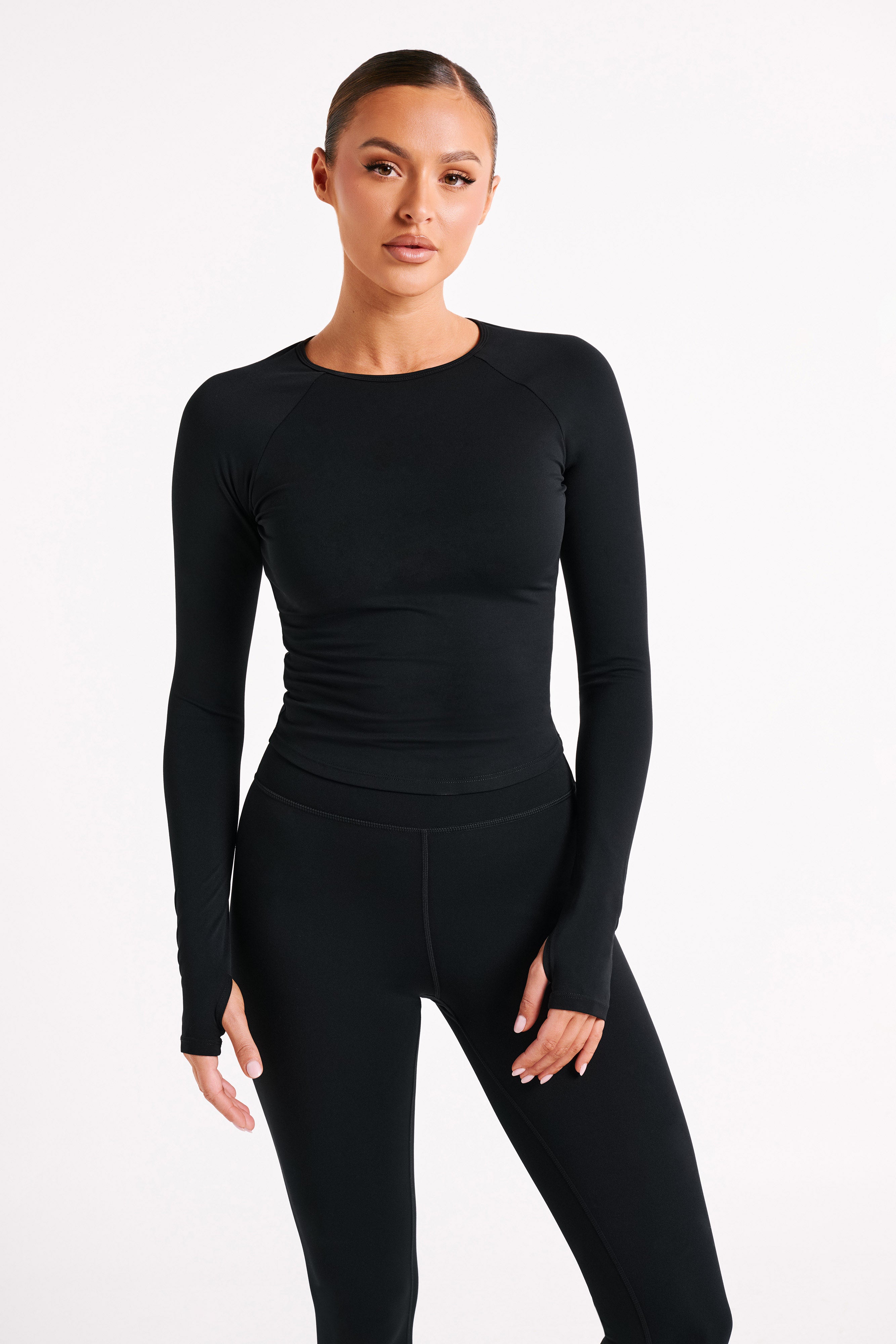 MESHKI Venus Long Sleeve Top - Black