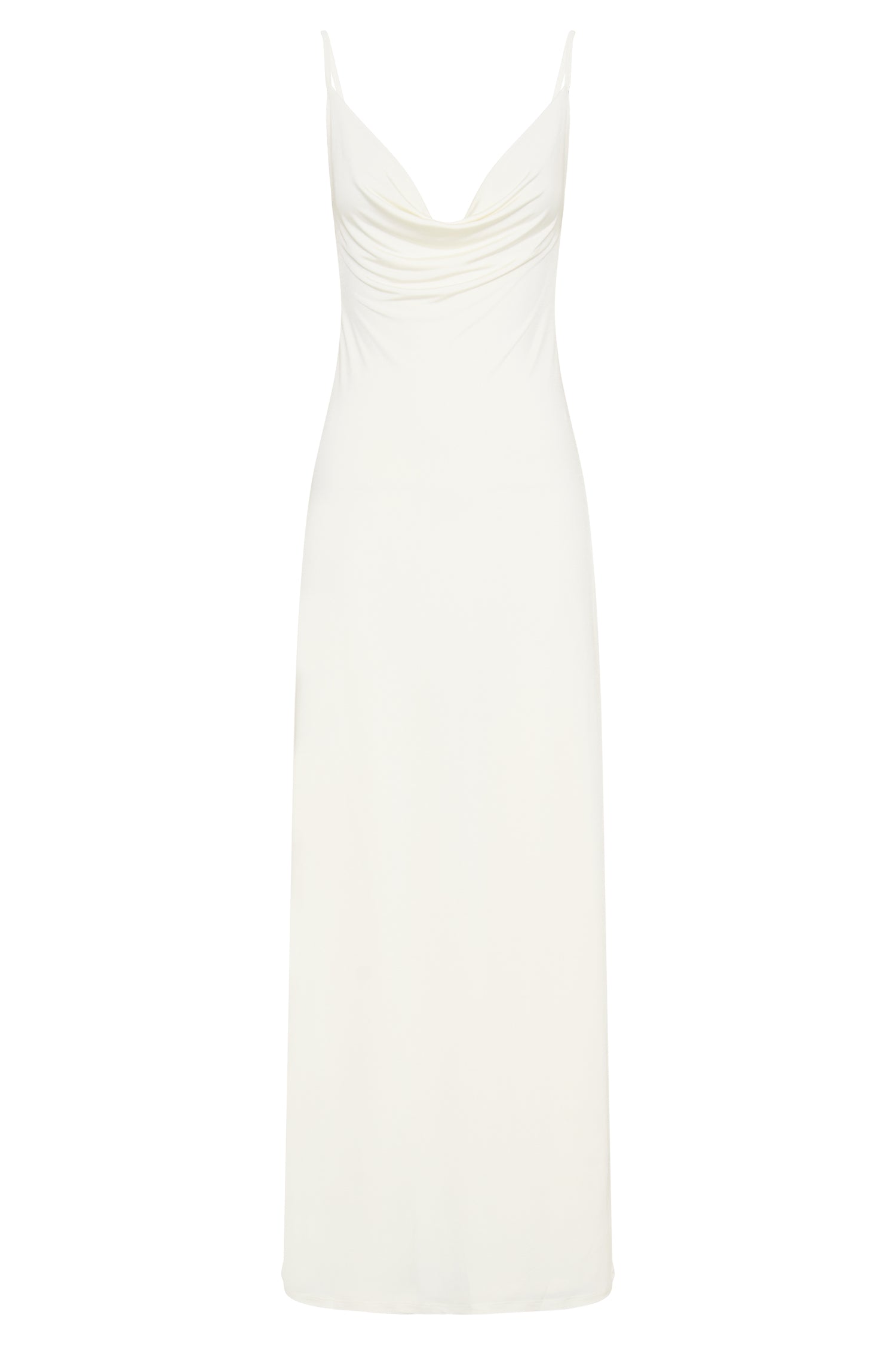 Darcy Cowl Maxi Dress With Low Back - Bone - myromanceshops