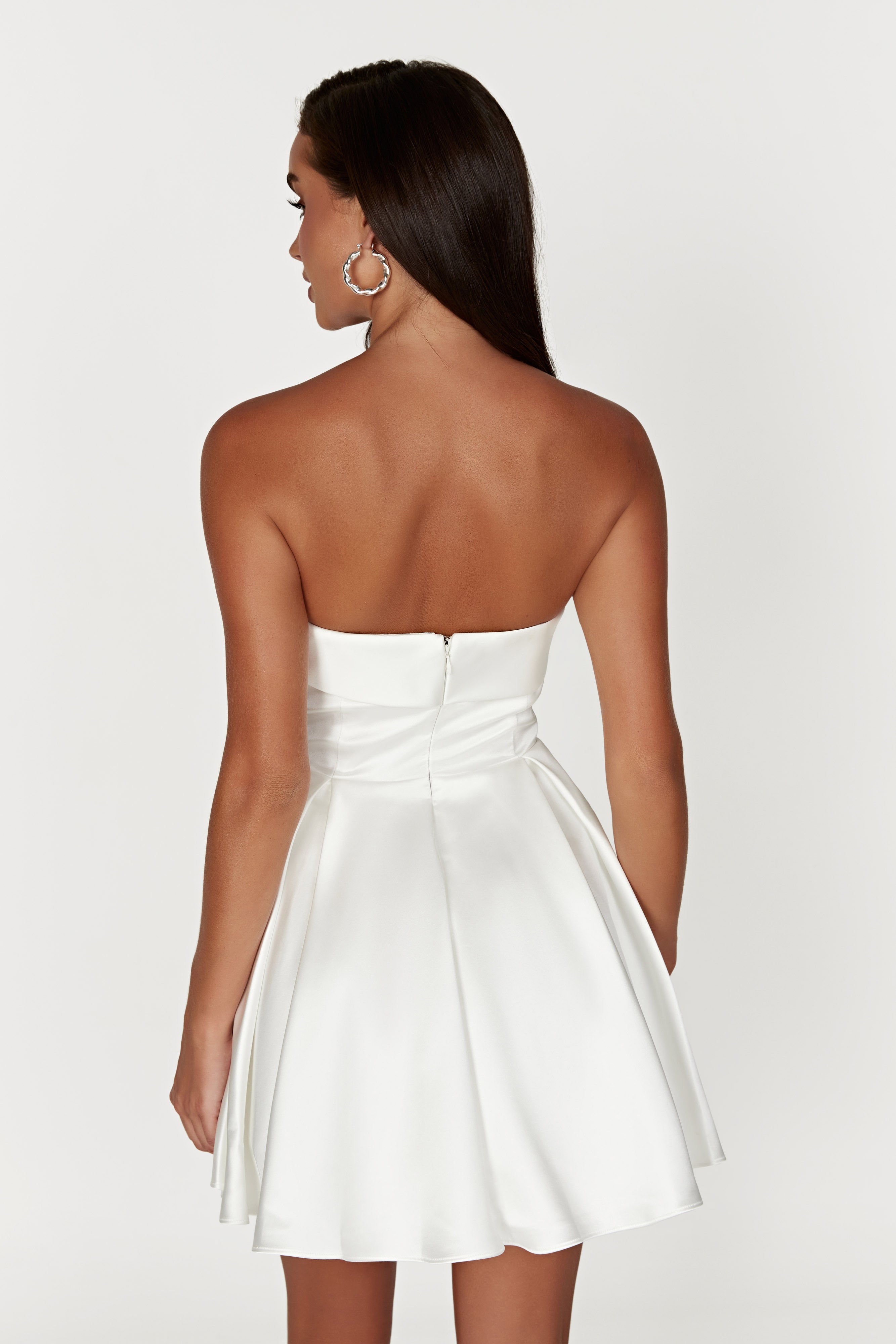 MESHKI Eileen Mini Dress - White