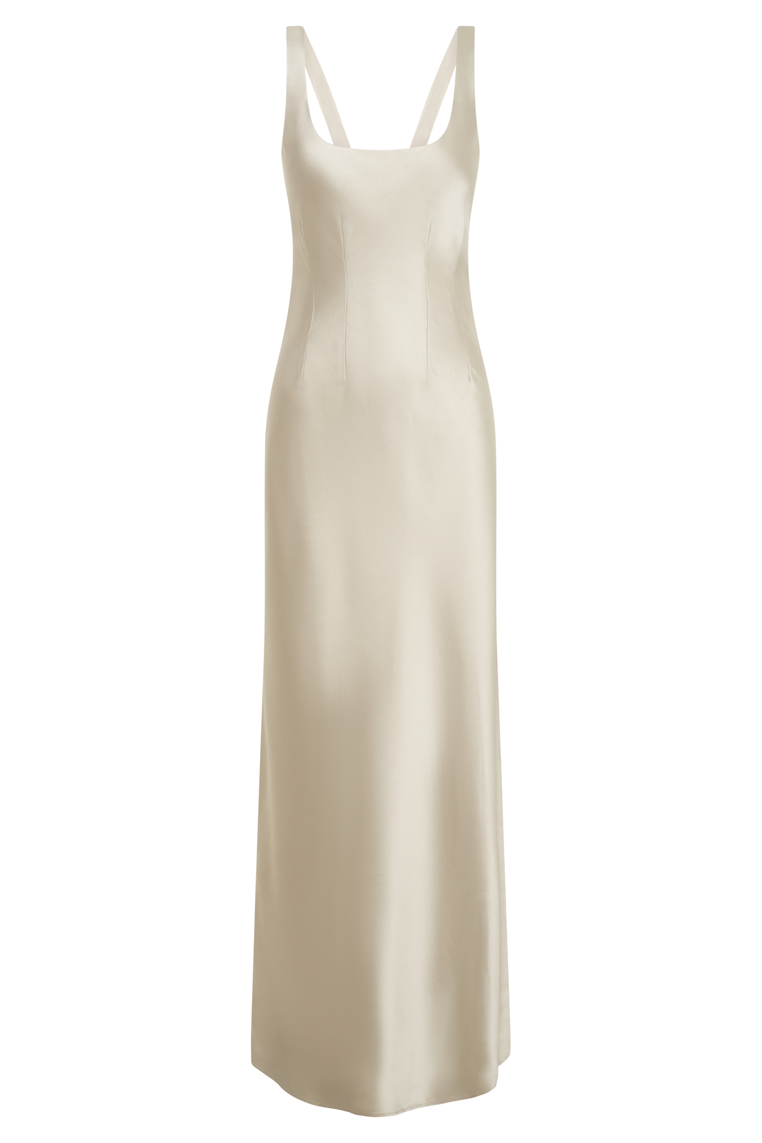 Arora Corset Maxi Dress - Champagne - myromanceshops