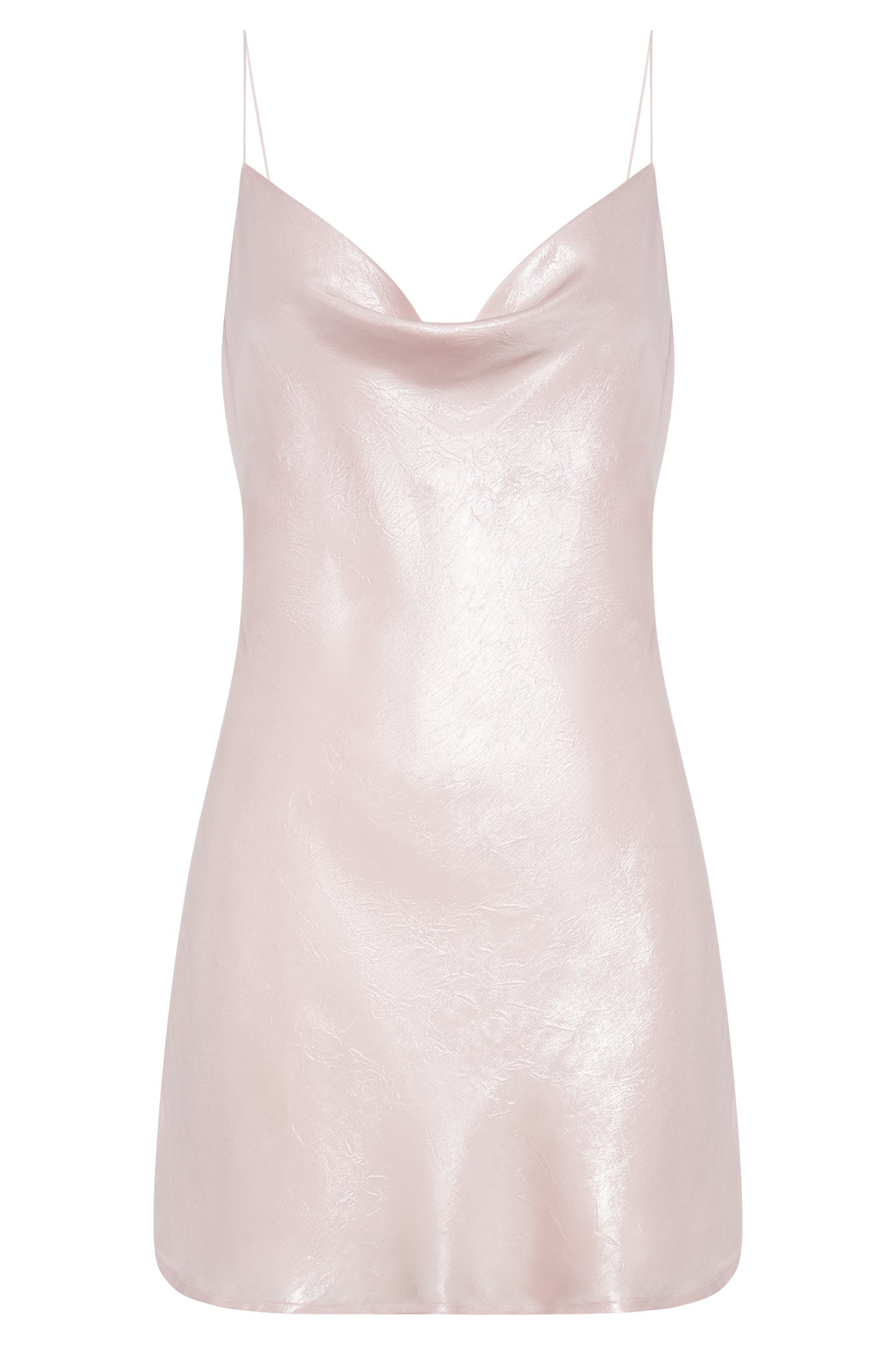MESHKI Rhea Cowl Mini Dress - Blush Pink