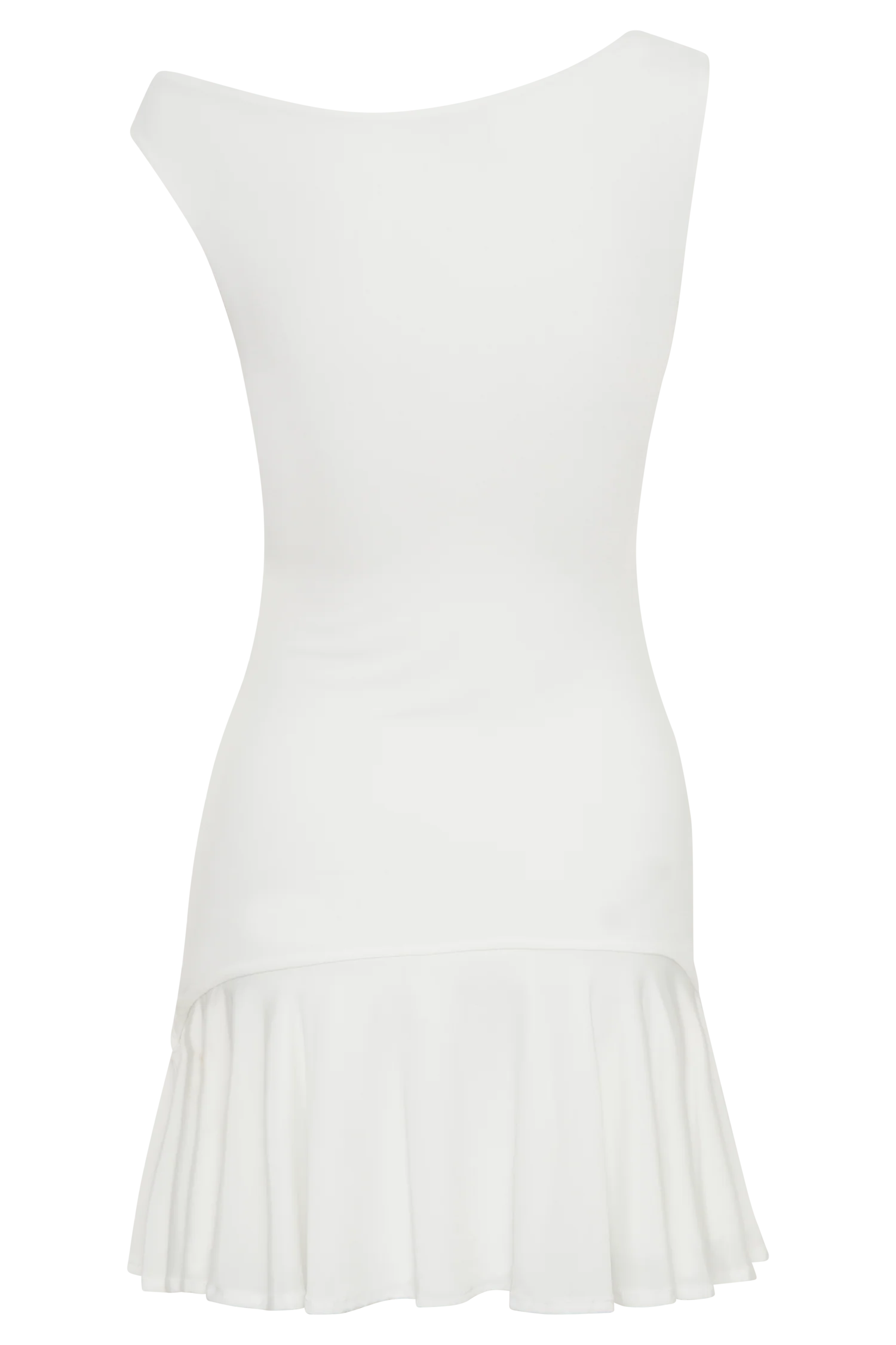 Irving Off Shoulder Slinky Mini Dress - Ivory