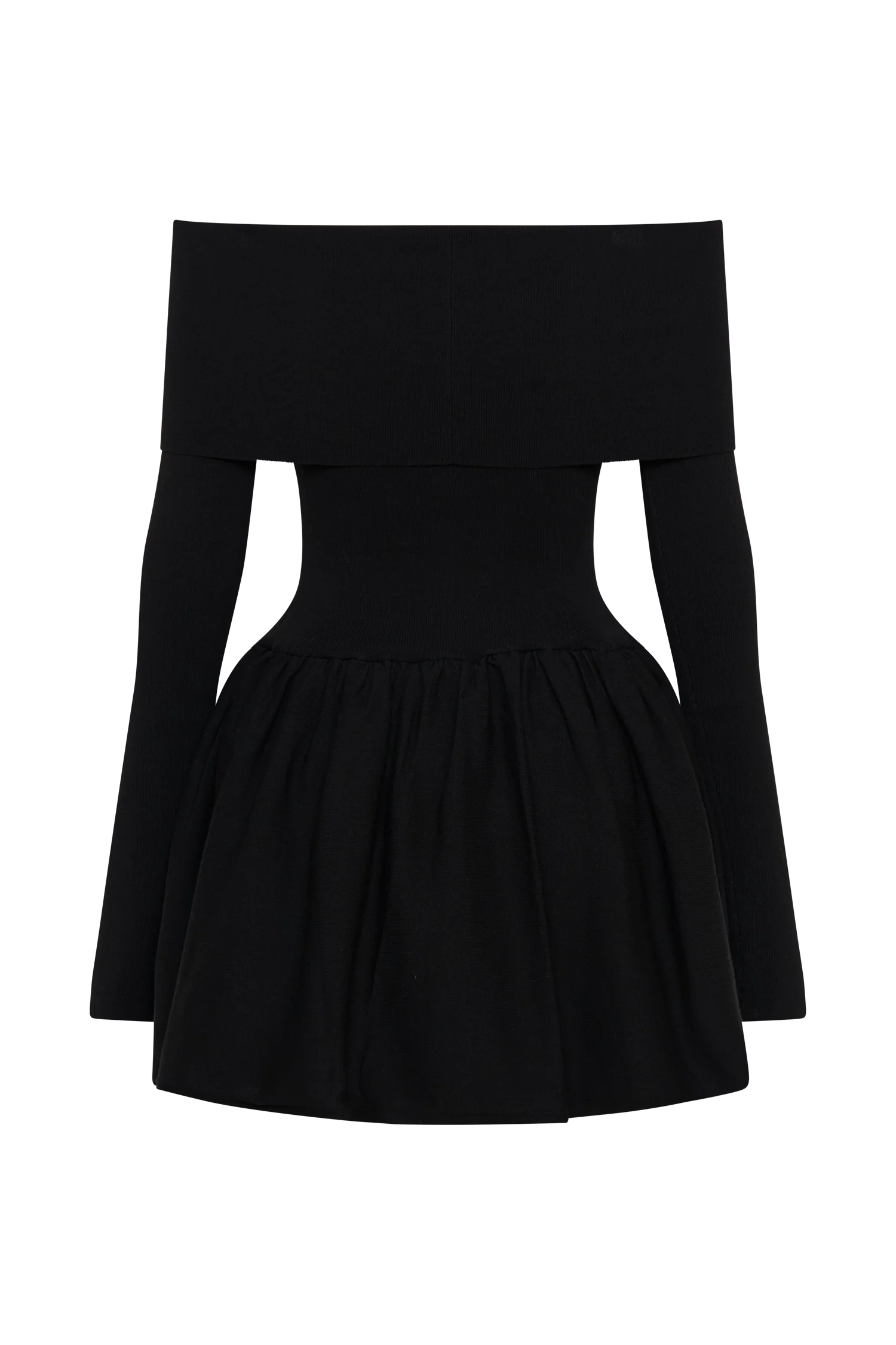 Atlanta Long Sleeve Mini Dress - Black
