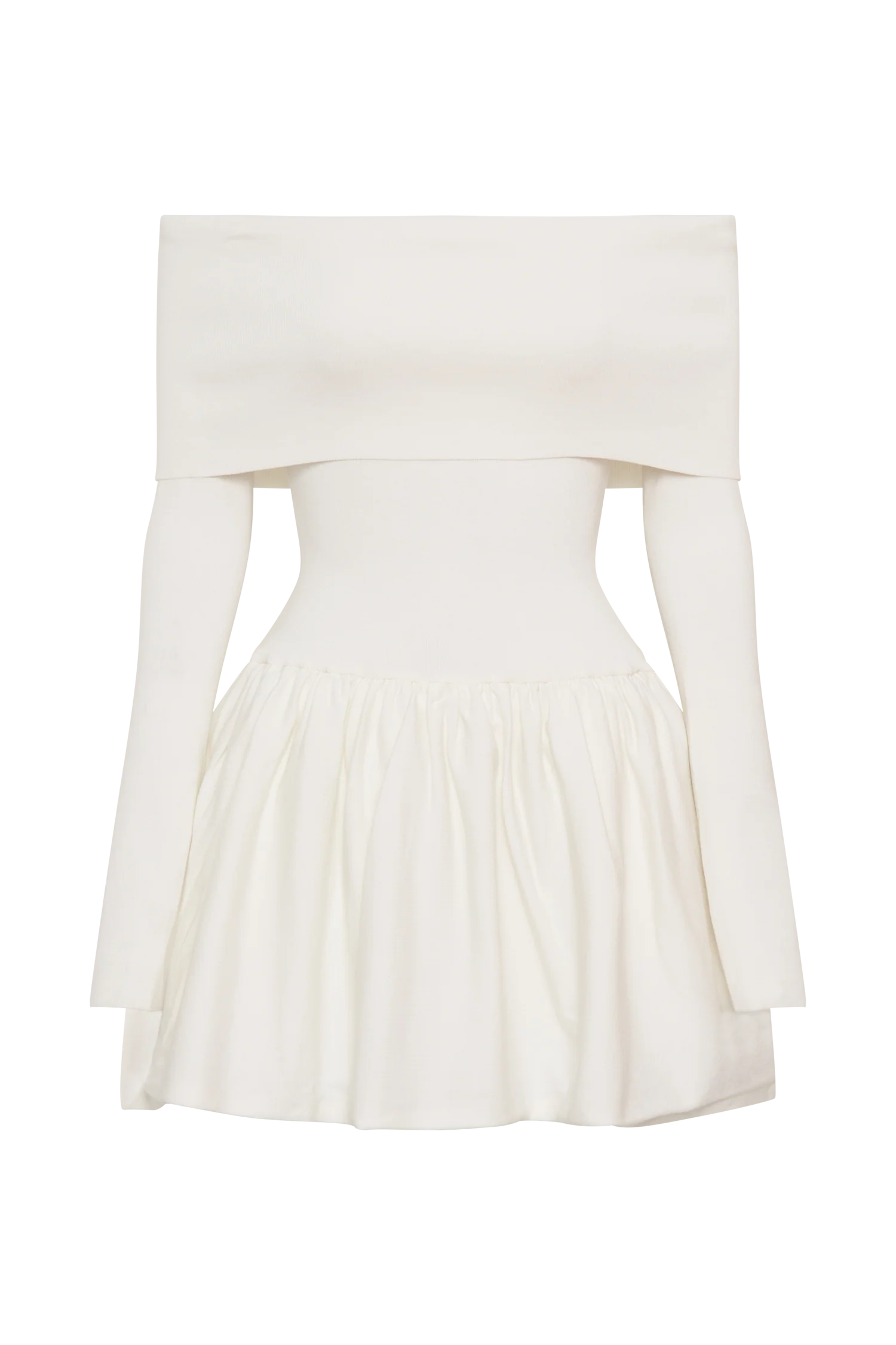 Atlanta Long Sleeve Mini Dress - Ivory